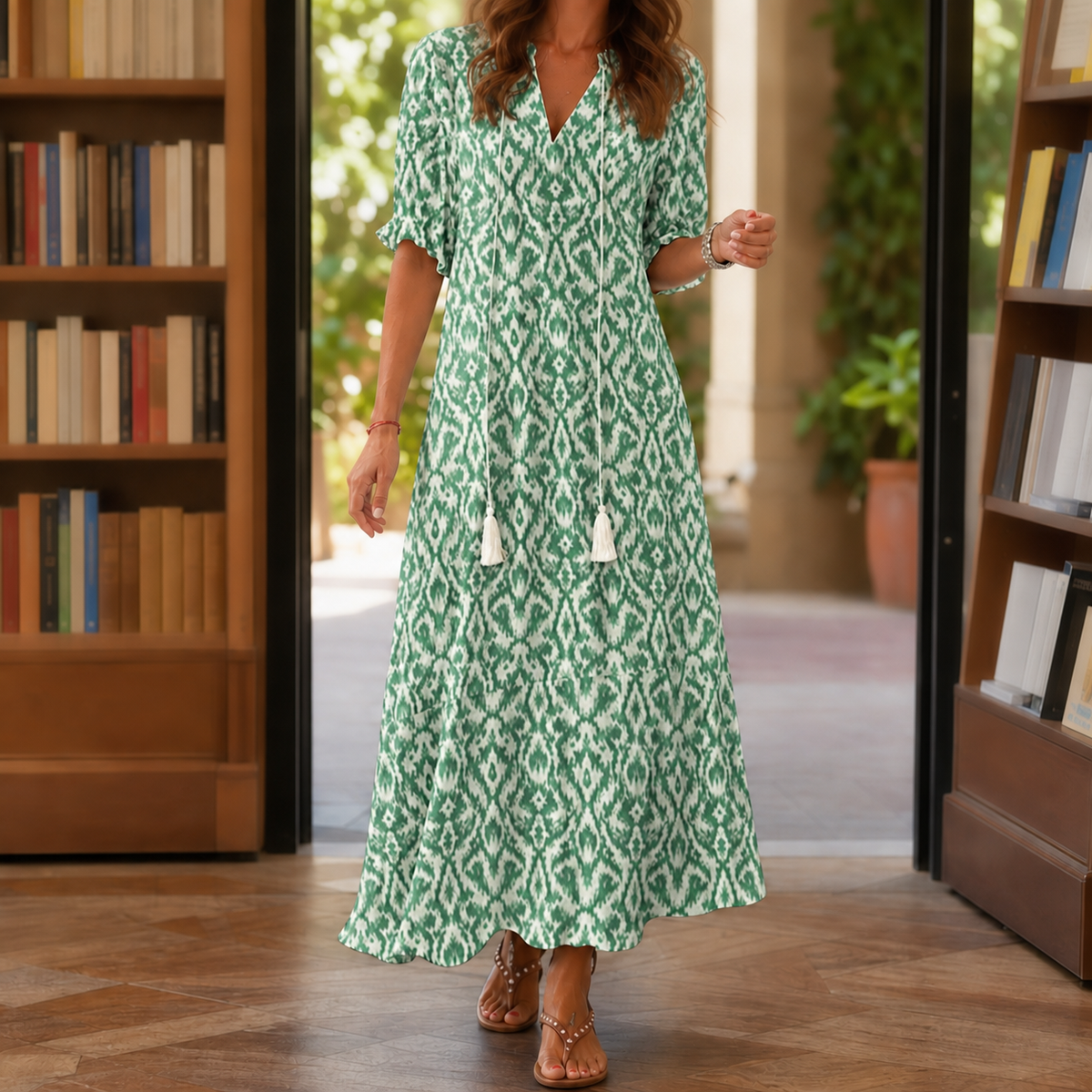 Darcy-Mae Printed Maxi Dress