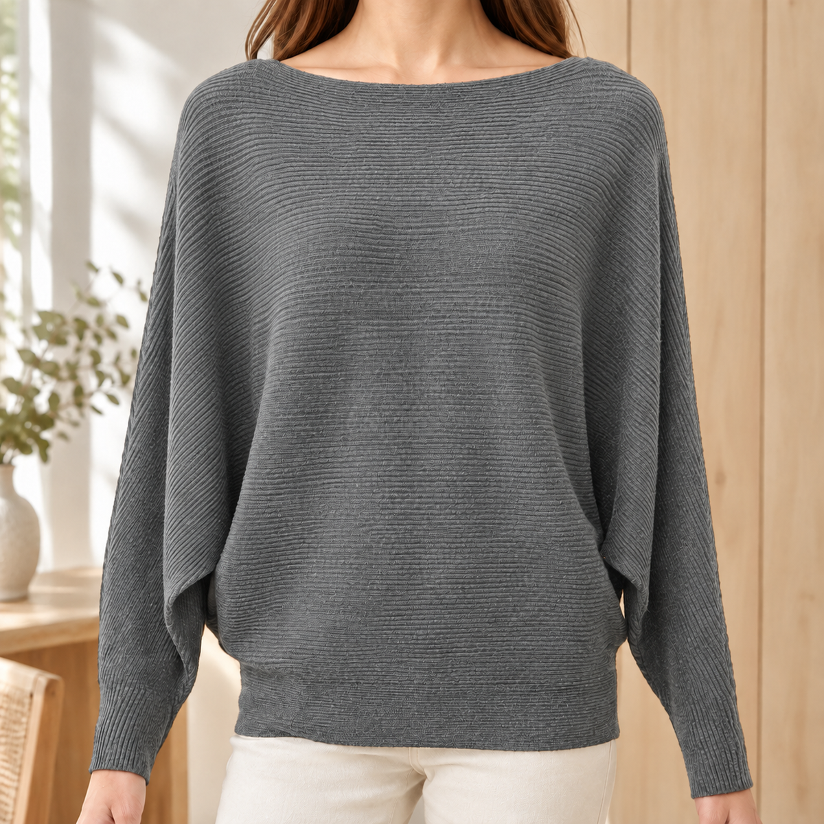 Cordelia-Faye Boat Neck Sweater