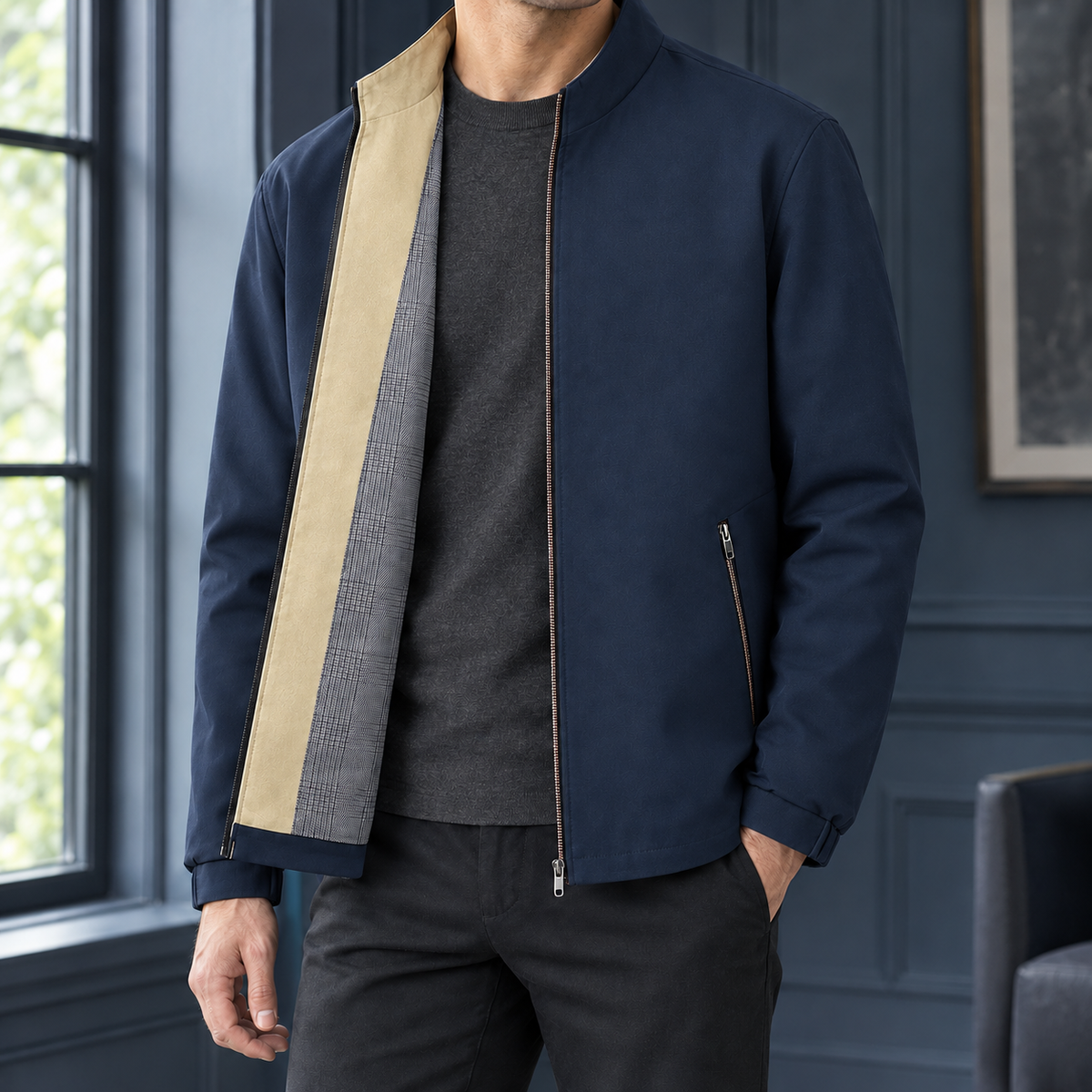 Stephen Stand Collar Jacket