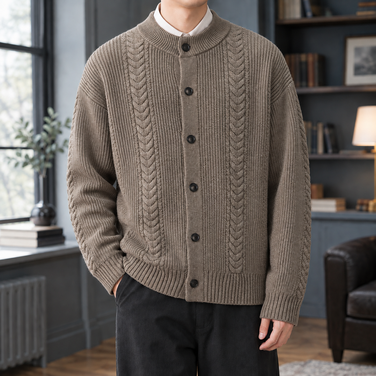 Octave-Flynn Cable Cardigan