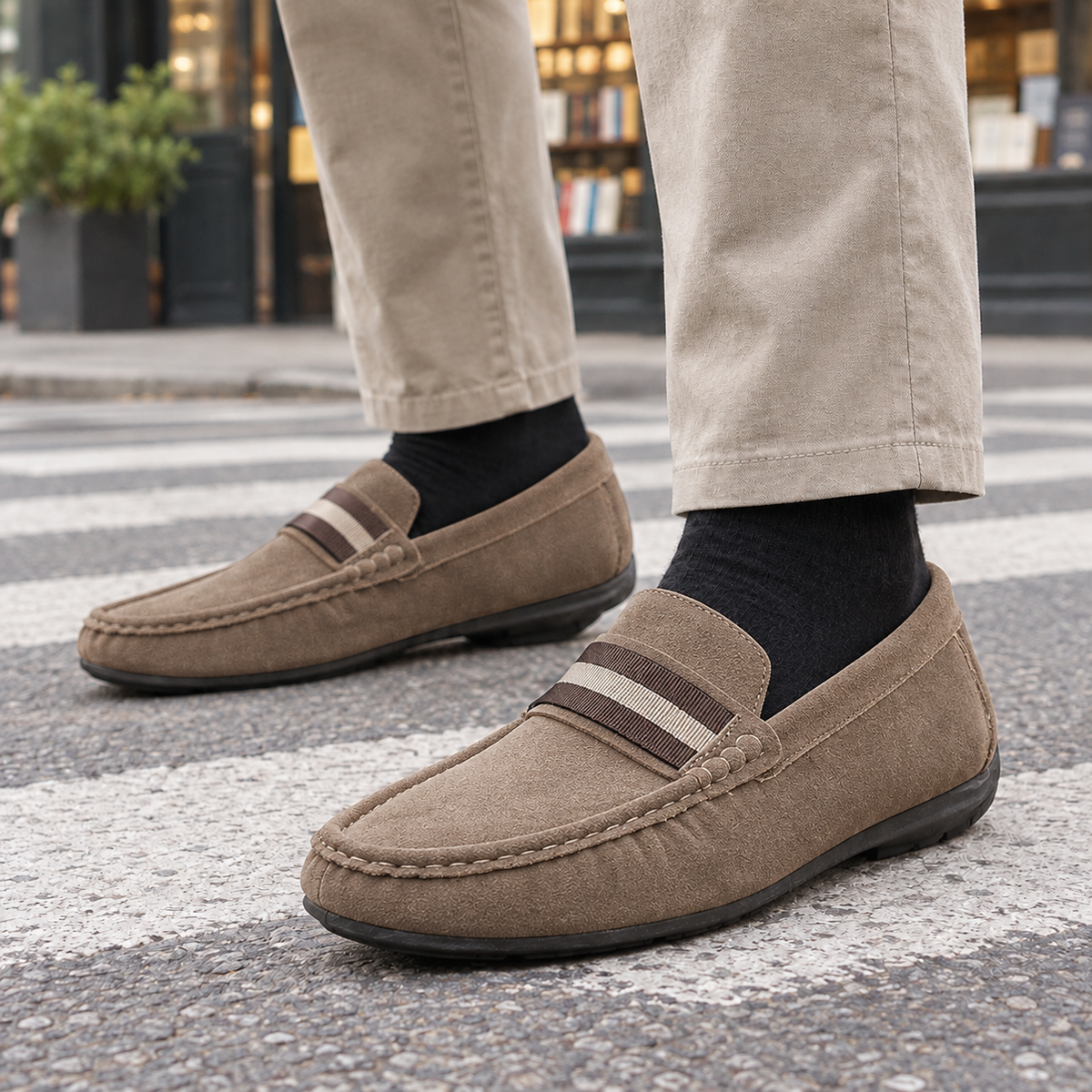 Bruni Striped Loafers