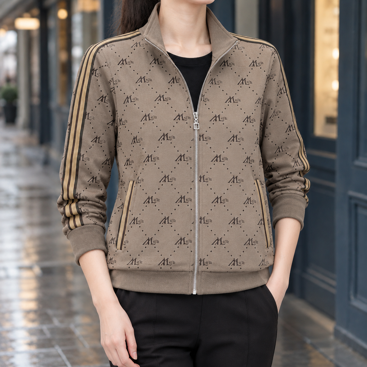 Morgan-Mae Stand Collar Jacket