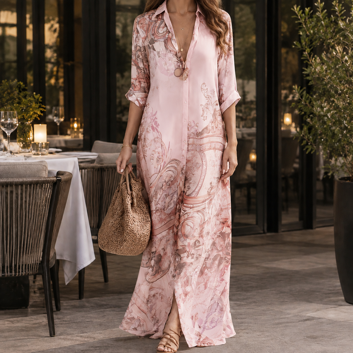 Nadine Printed Maxi Dress