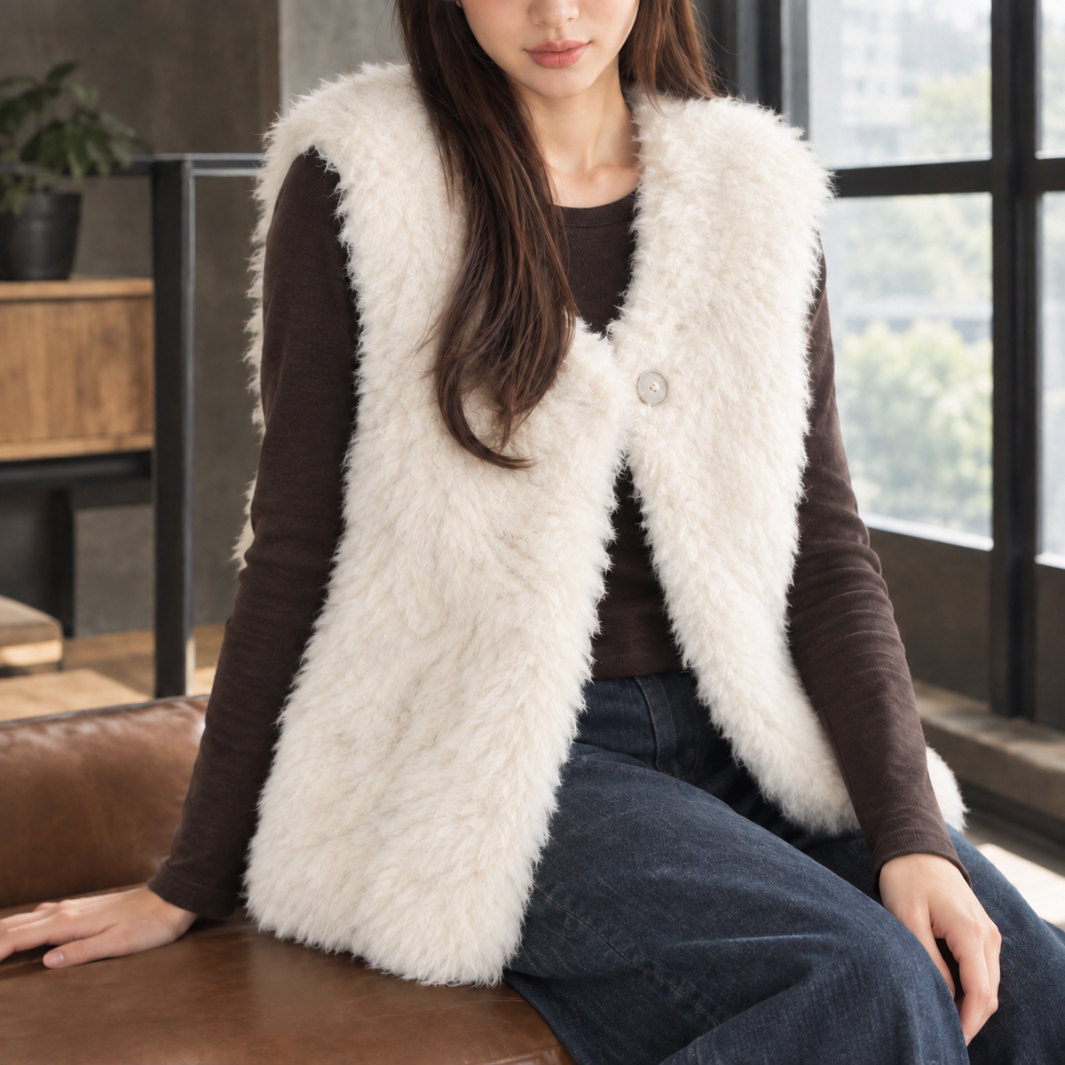 Mallory Faux Fur Vest