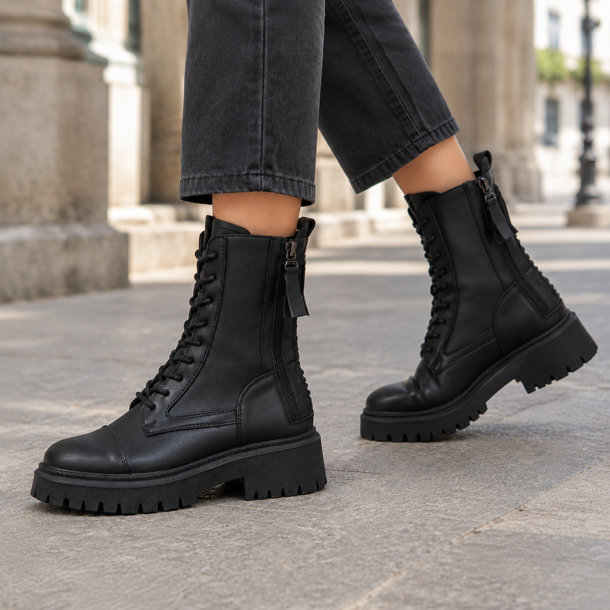 Palladio Lace-Up Boots