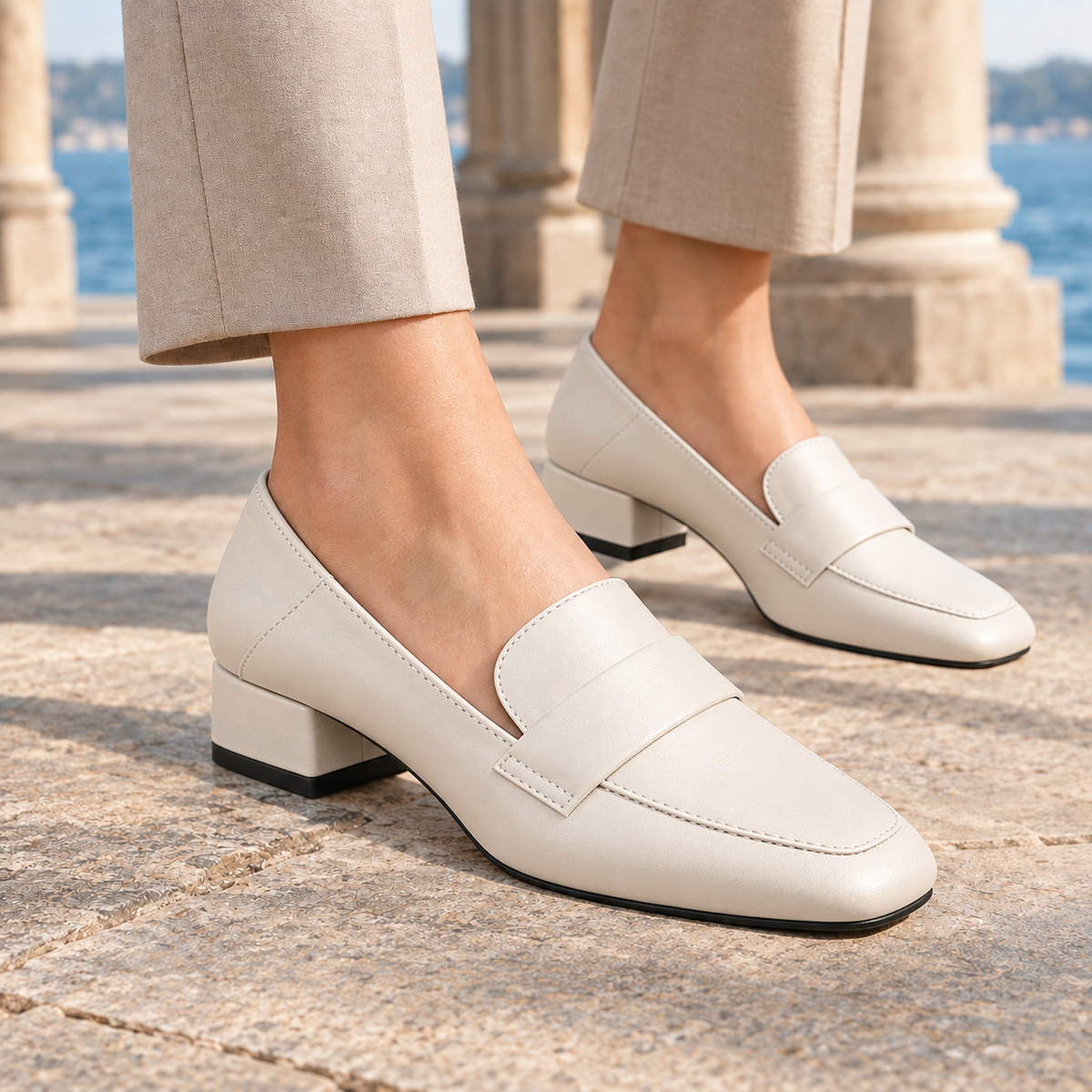 Recanati Block Heel Loafers