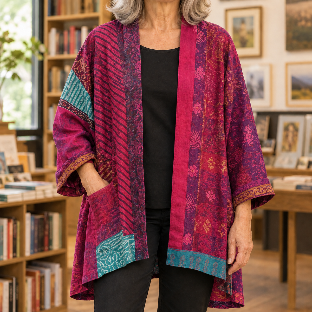 Marlene-Jane Patchwork Cardigan