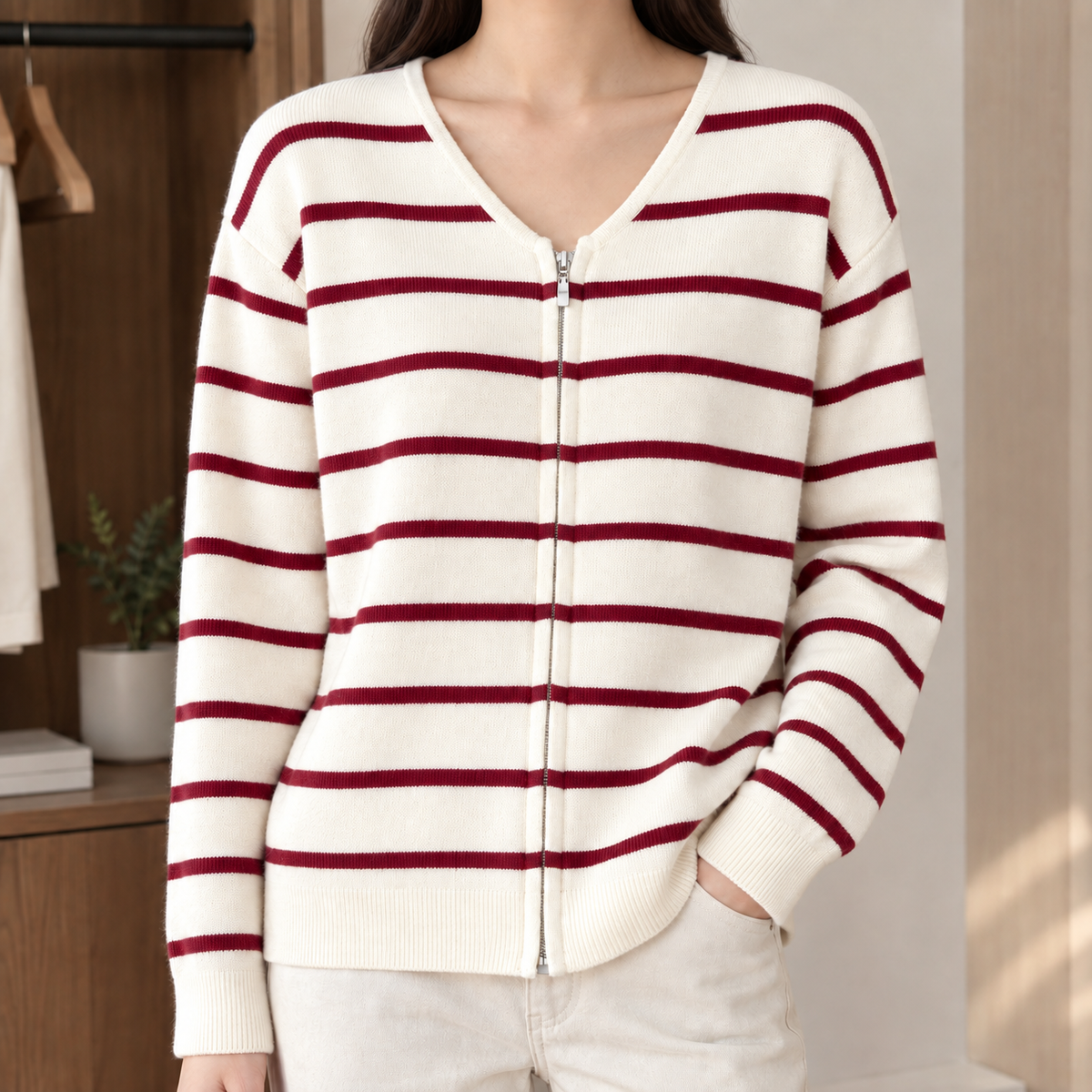 Tessa-Hope Striped Cardigan