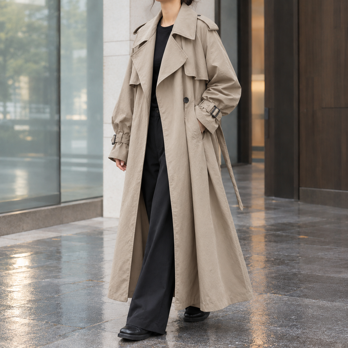 Heidi-Faye Draped Overcoat