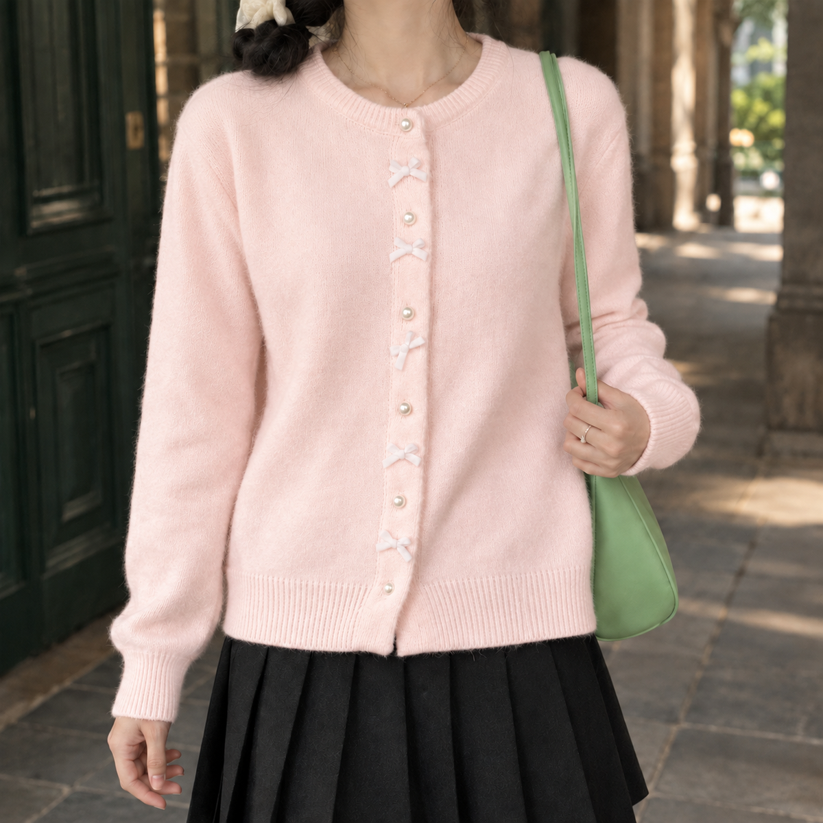 Grace-Eve Bow Cardigan