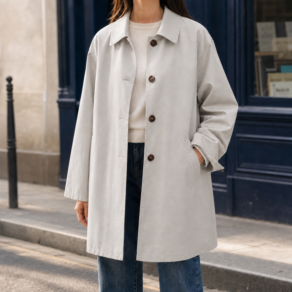 Oriane Single-Breasted Overcoat