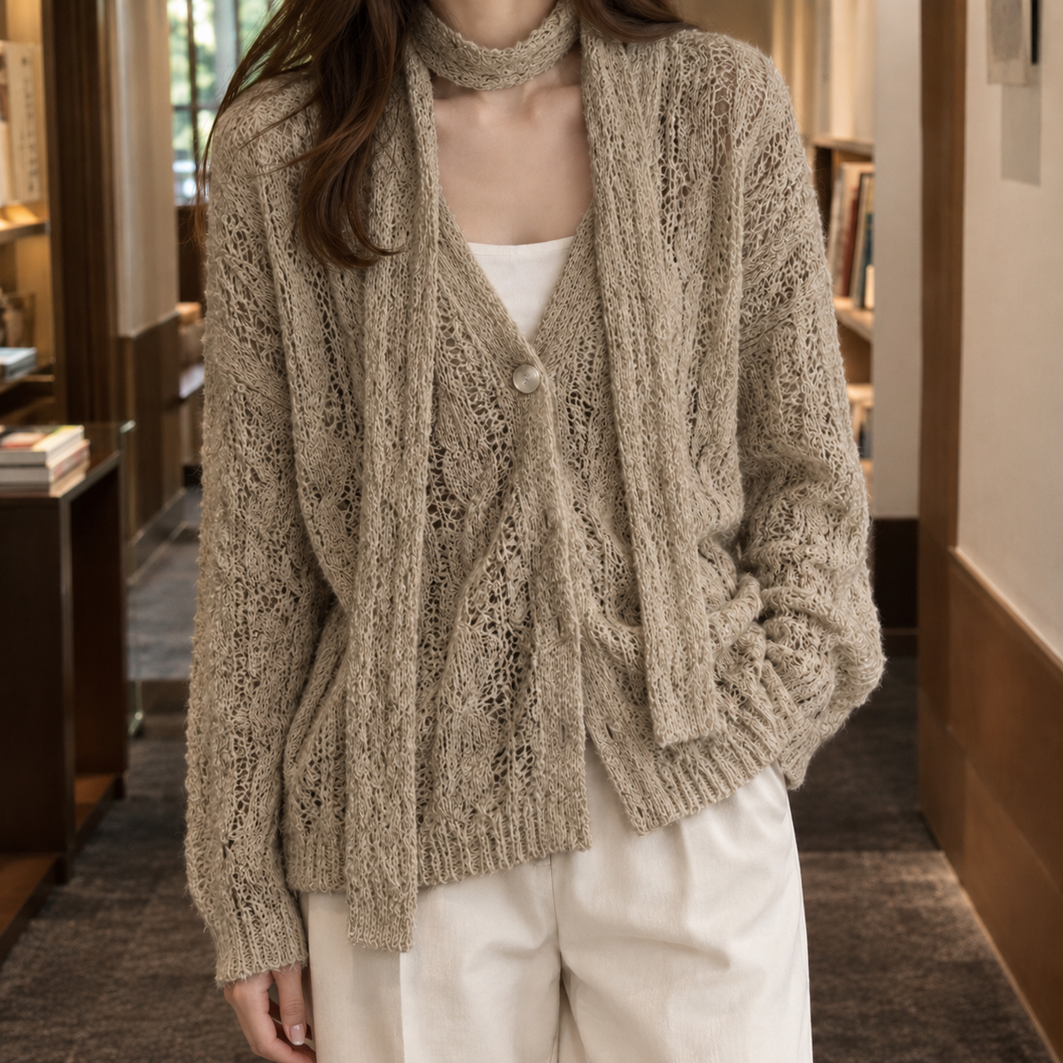 Elle Cable Cardigan