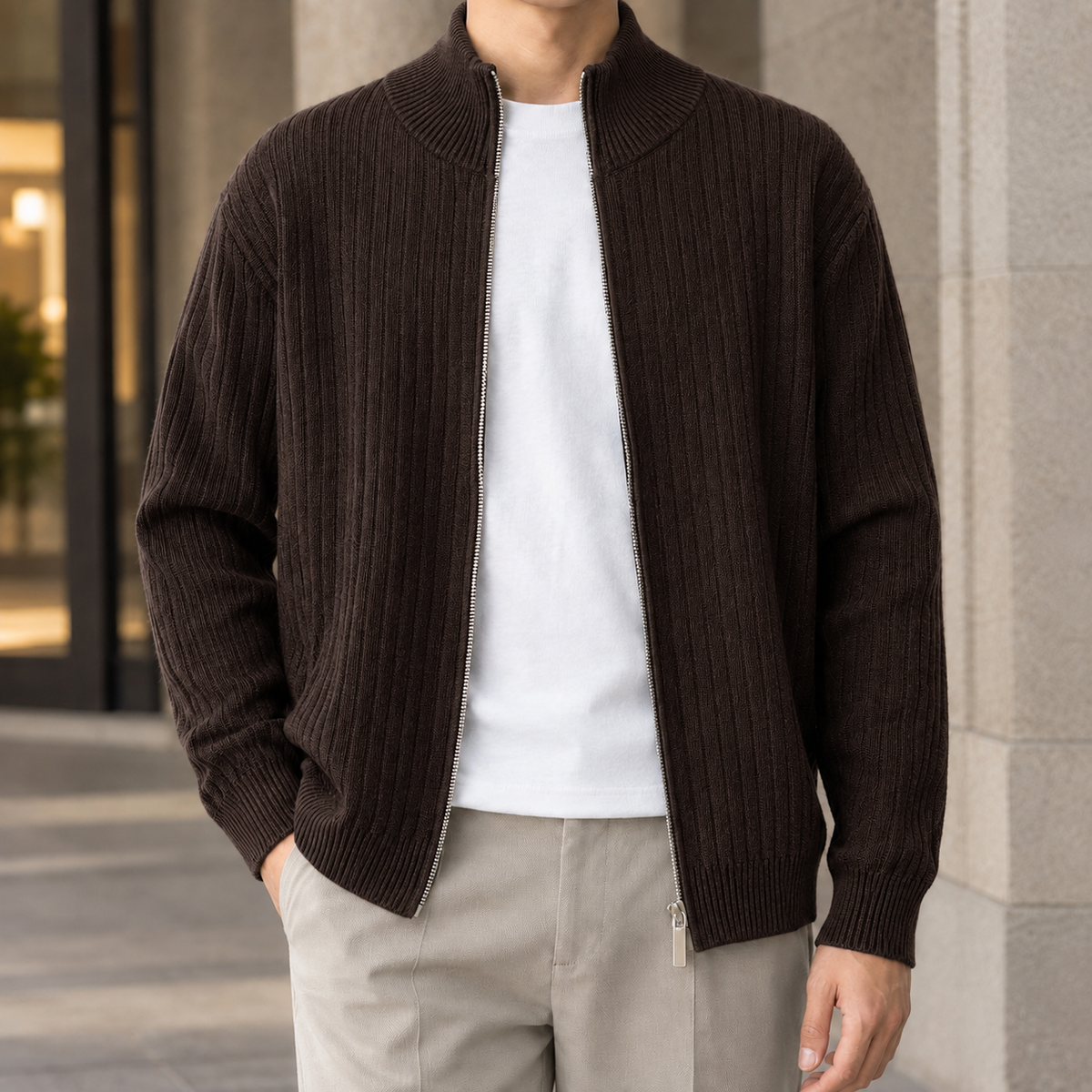 Jonathan-Jude Ribbed Jacket
