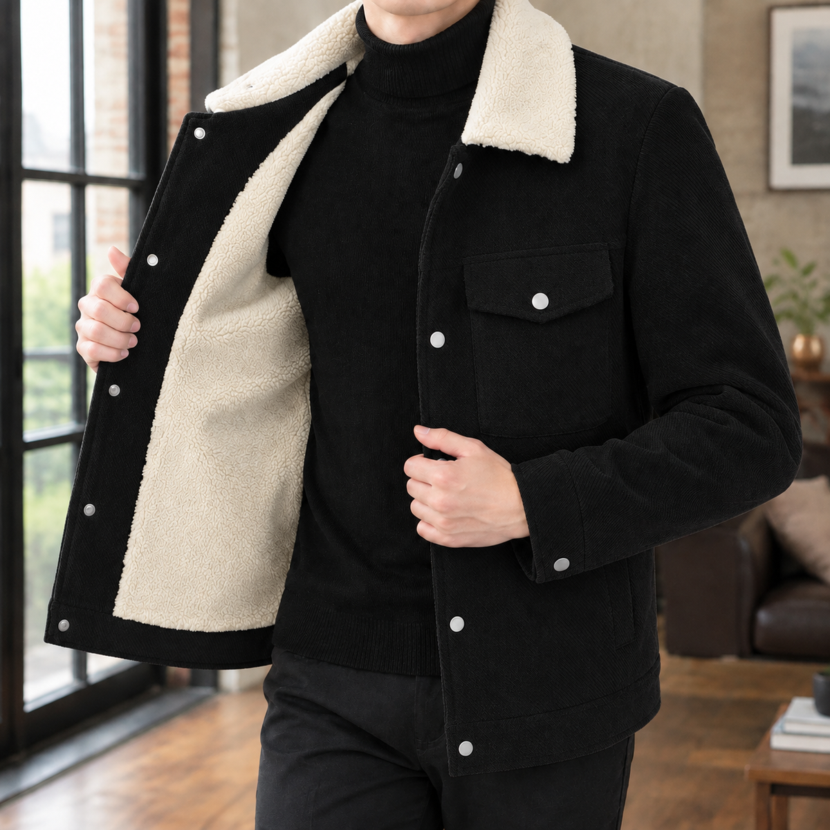Lambert Fleece Collar Jacket
