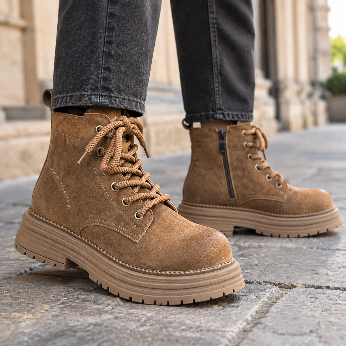 Caprera Lace-Up Boots