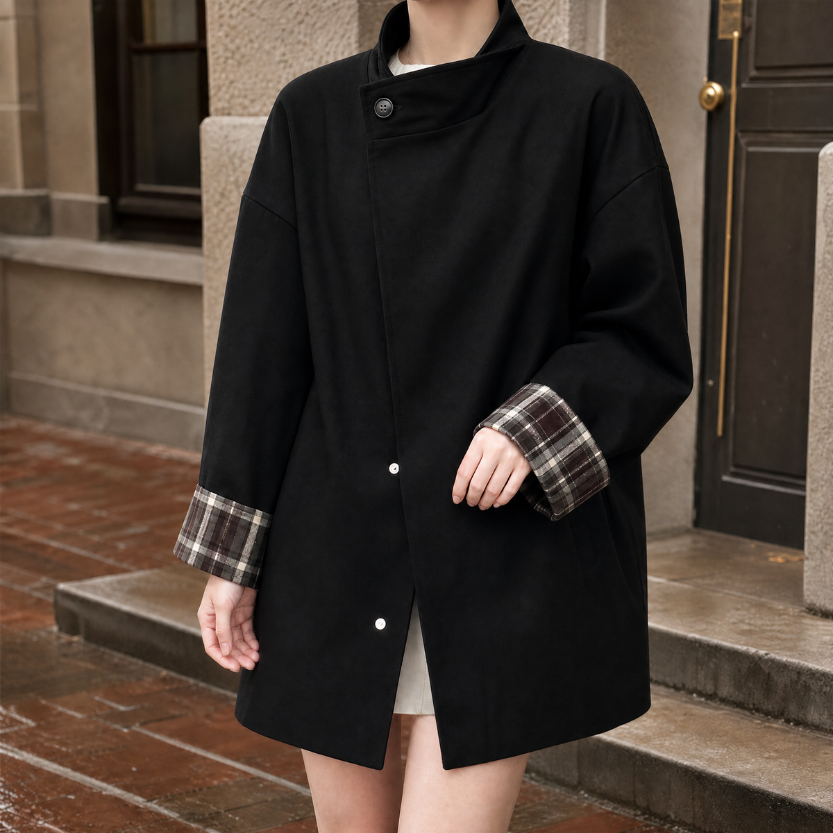 Letitia-Marie Contrast Overcoat