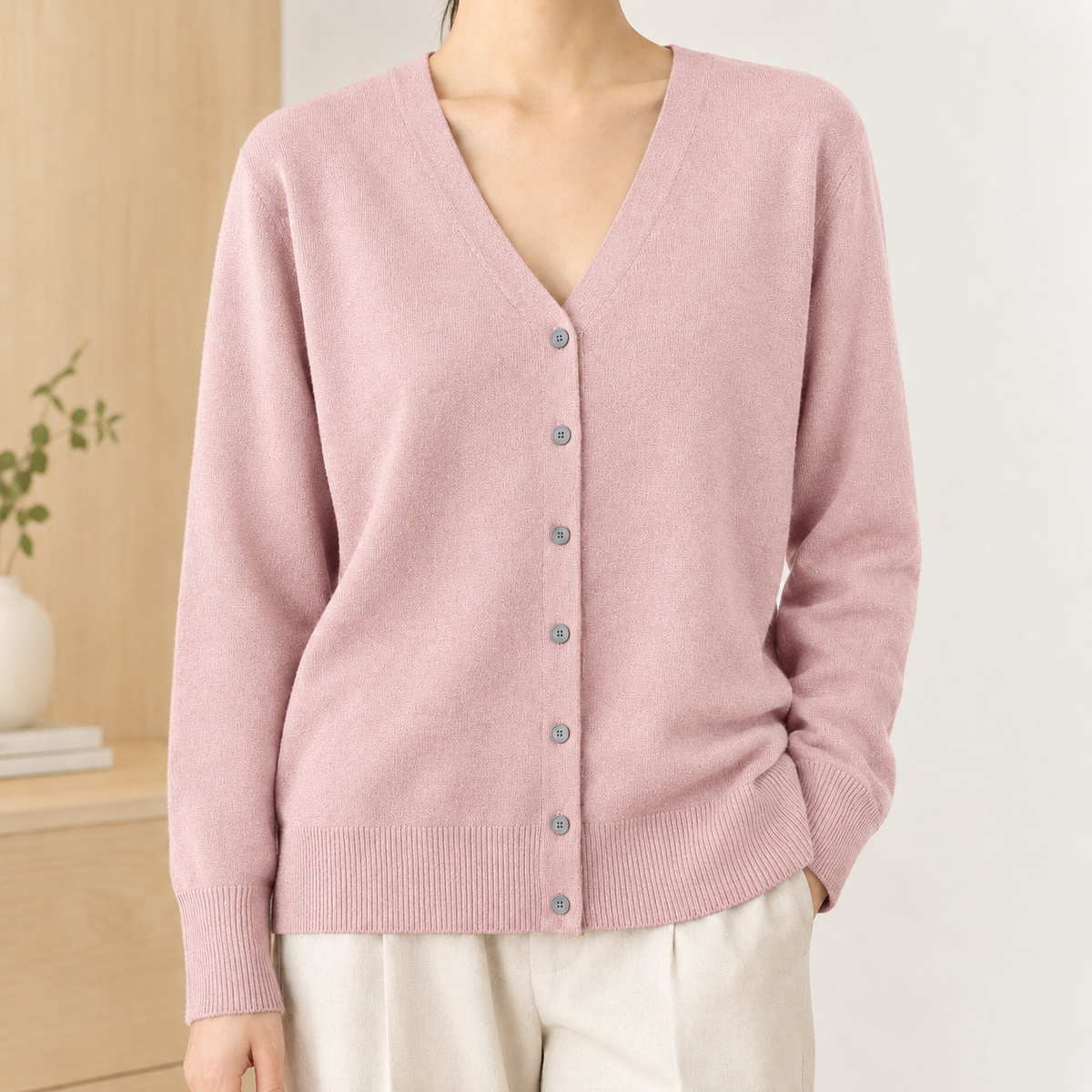 Diantha-Grace V Neck Cardigan