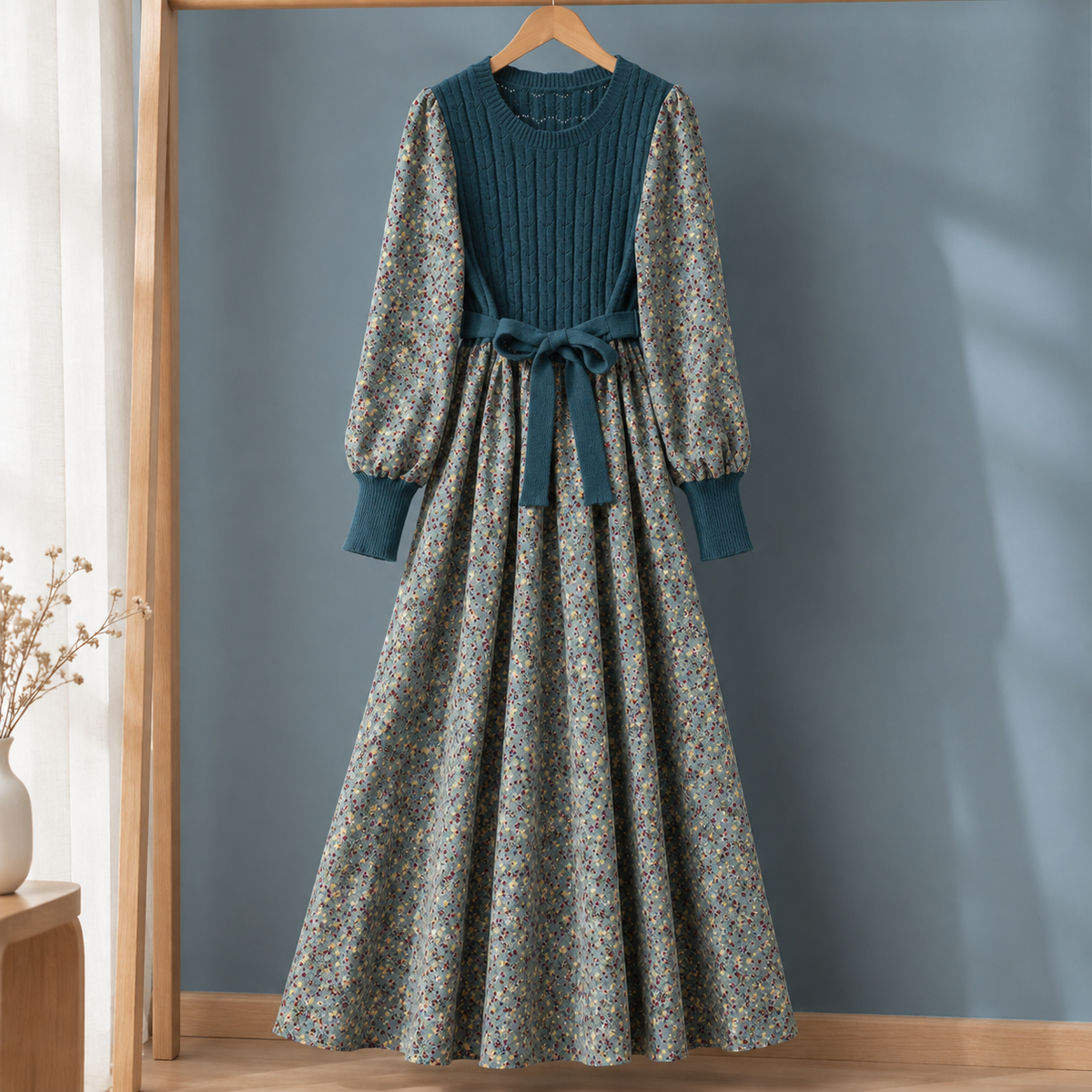 Hildegarde Patchwork Dress