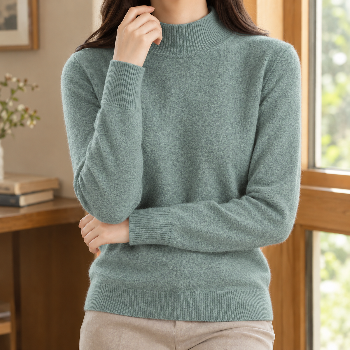 Griselda Mock Neck Sweater