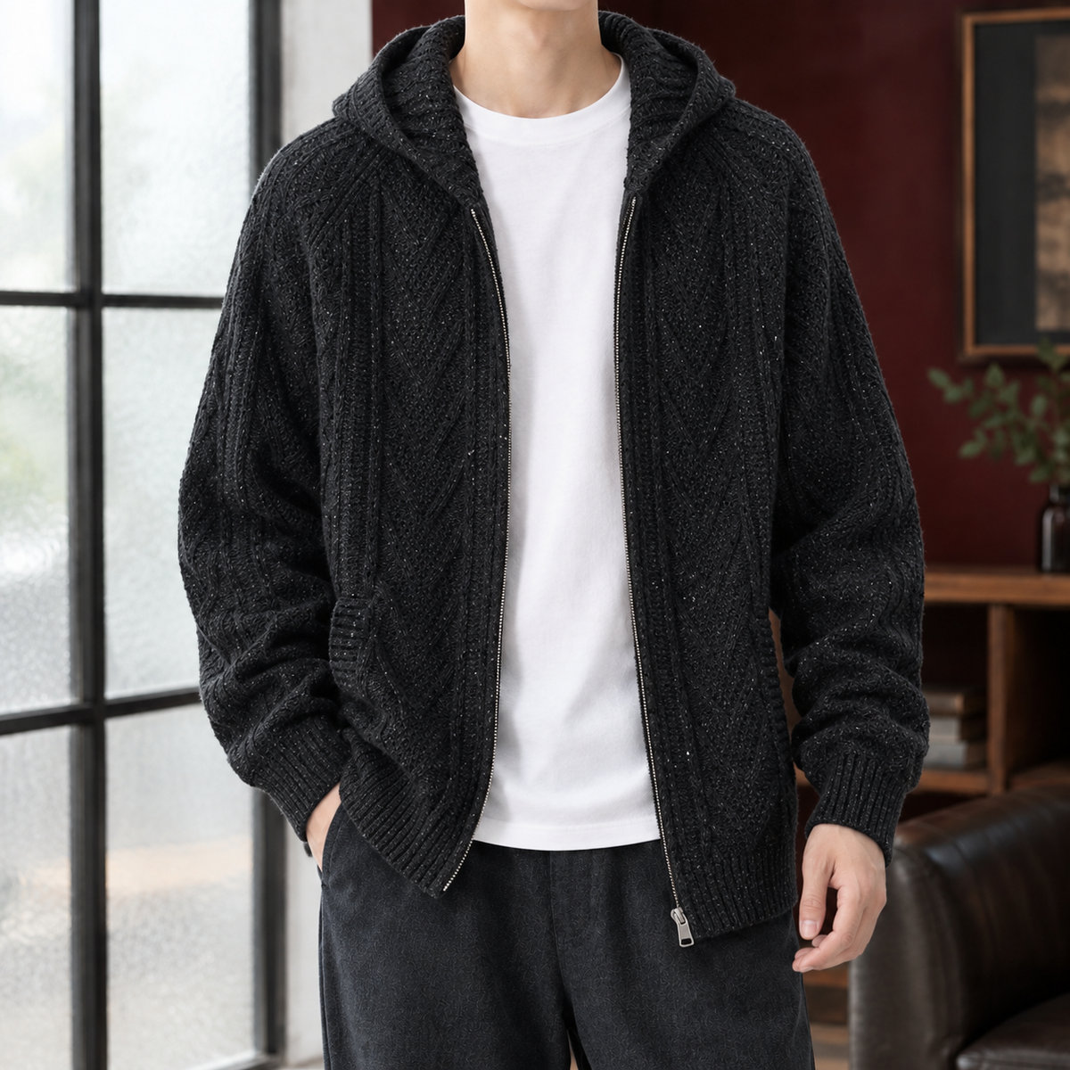 Macaire Cable Knit Jacket