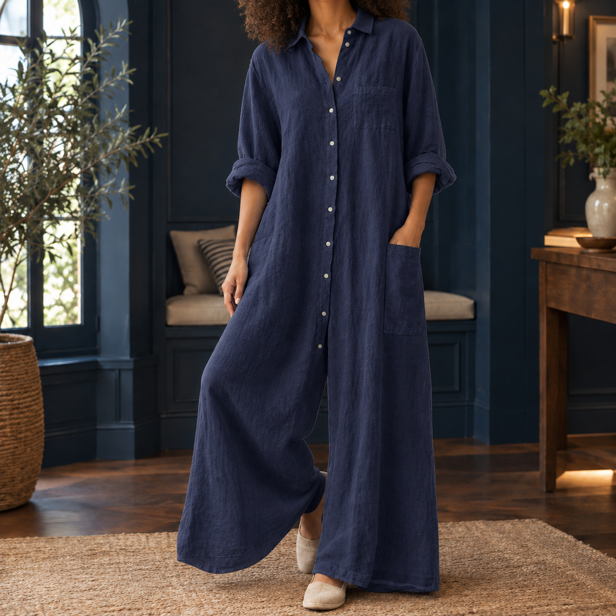 Ancelin-Belle Wide Leg Jumpsuit