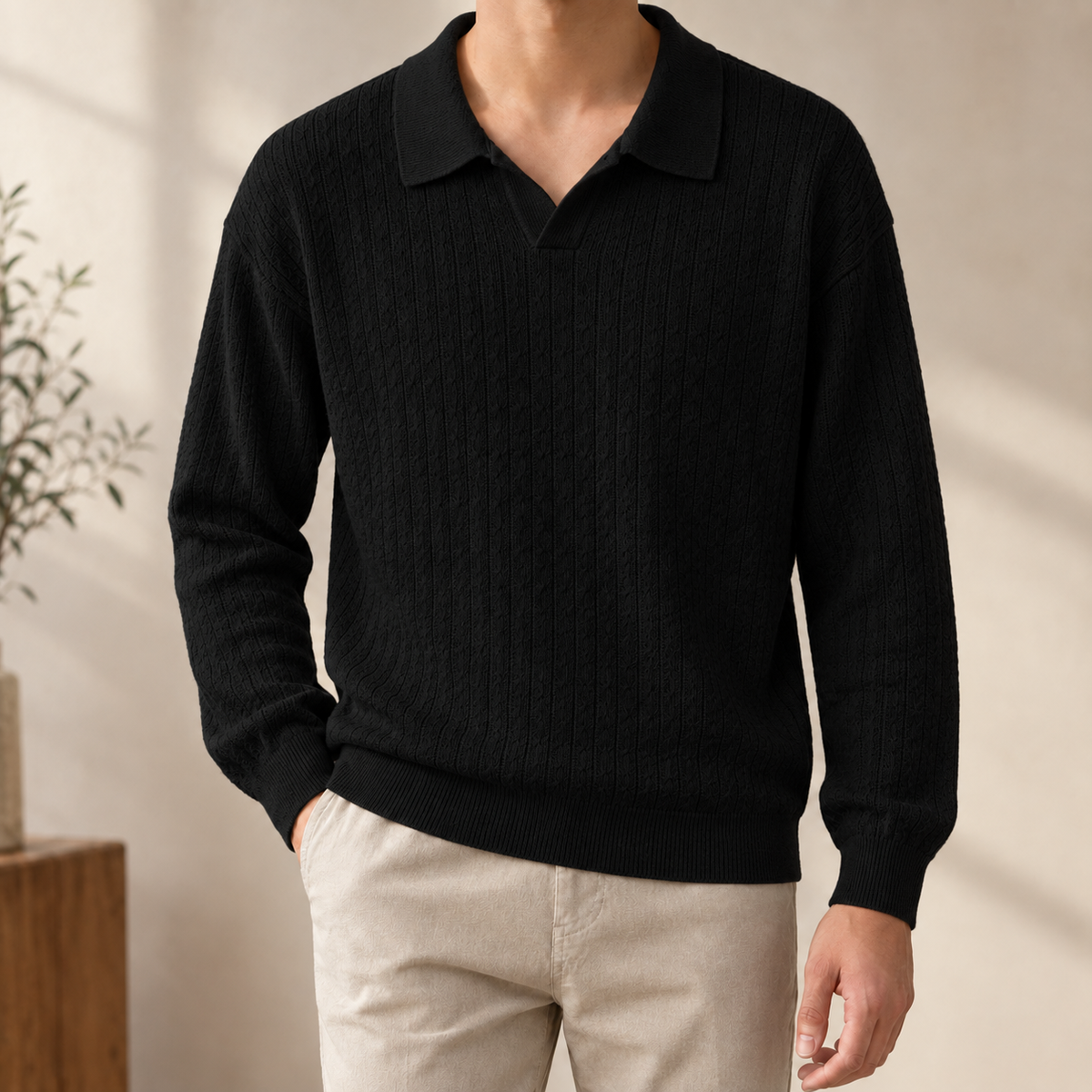 Herbert Ribbed Polo