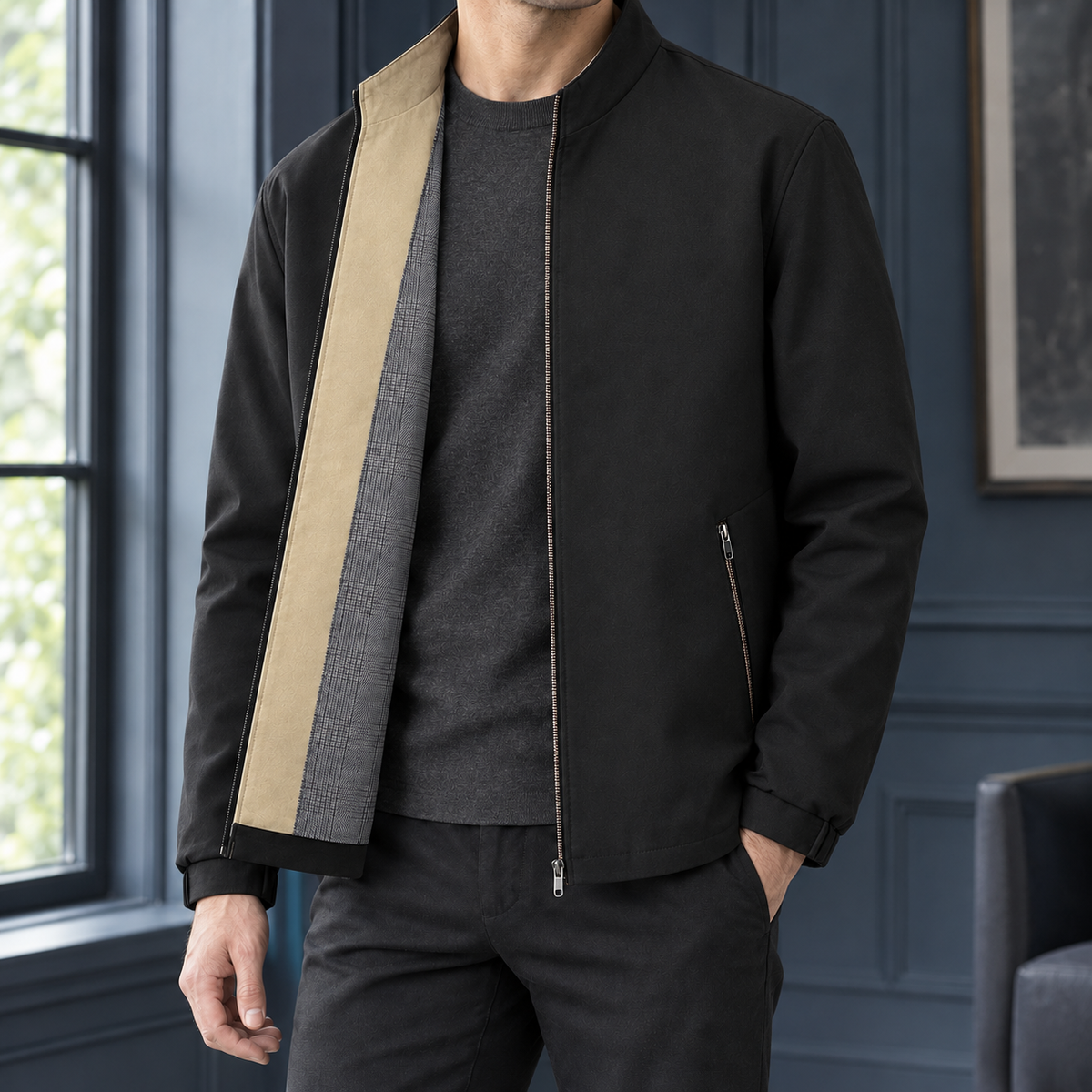 Stephen Stand Collar Jacket