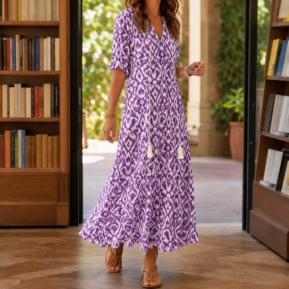 Darcy-Mae Printed Maxi Dress