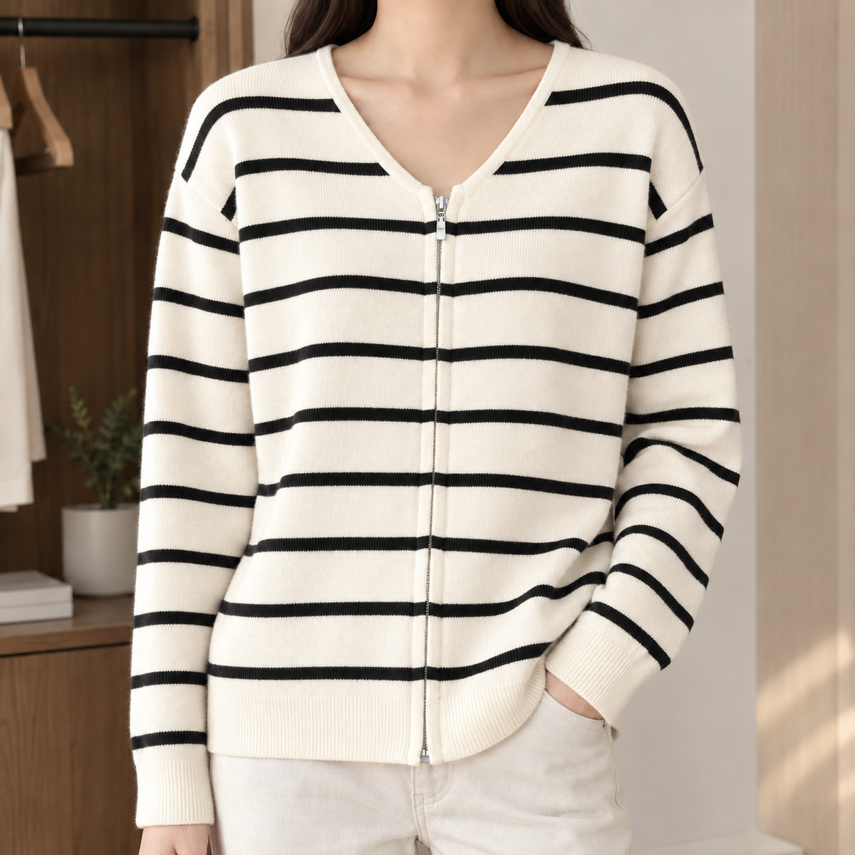 Tessa-Hope Striped Cardigan