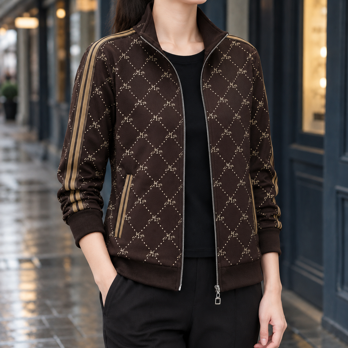 Morgan-Mae Stand Collar Jacket