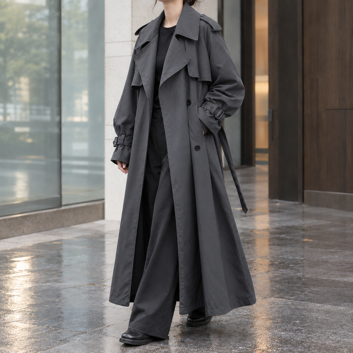 Heidi-Faye Draped Overcoat