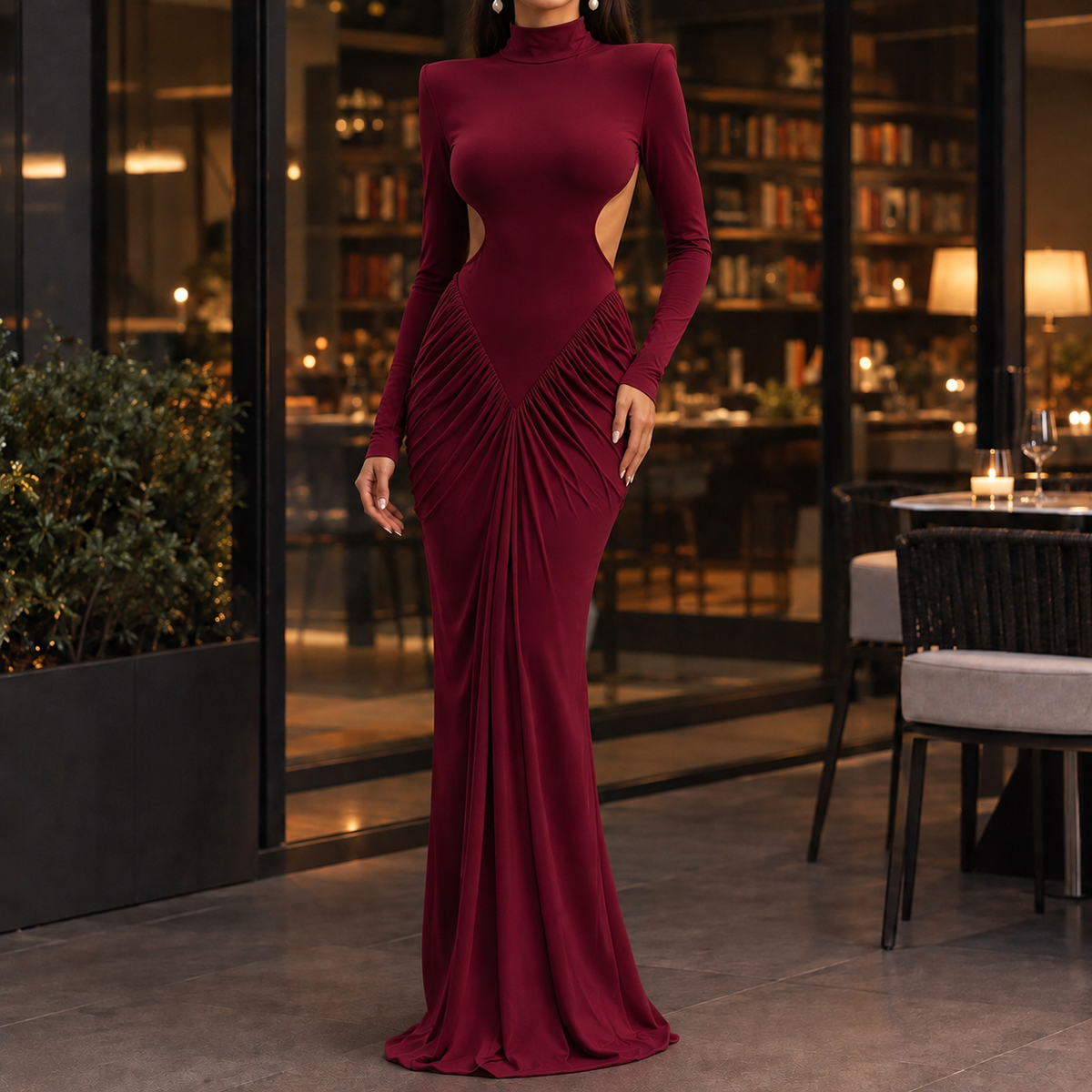 Ambrosine Cutout Maxi Dress