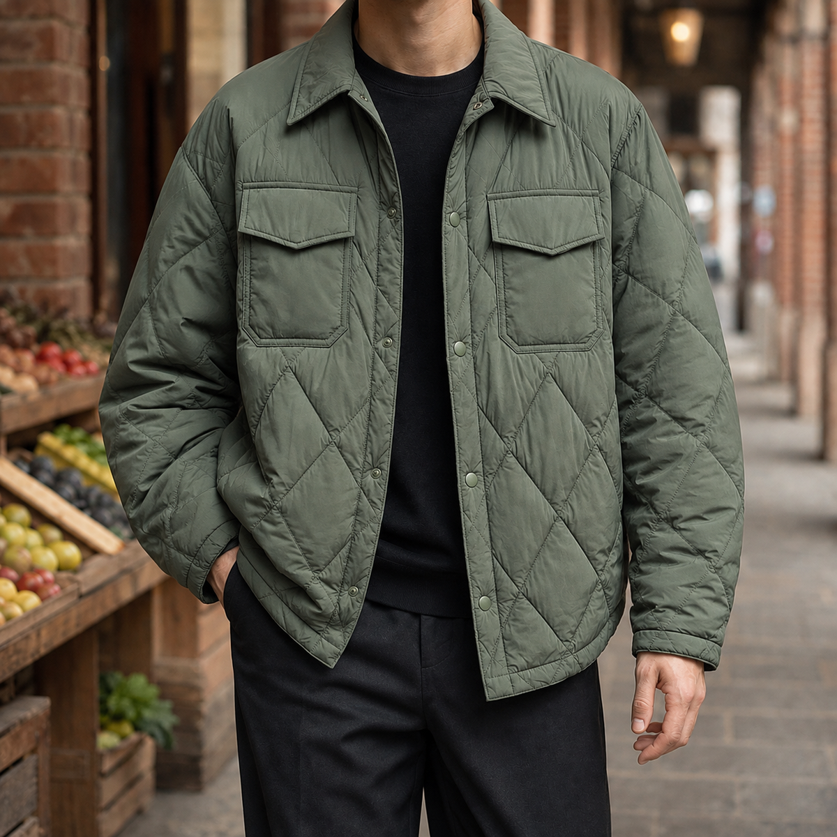 Odilon Quilted Overshirt