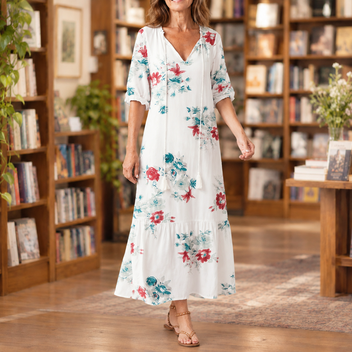 Solene-Faye Relaxed Midi Dress