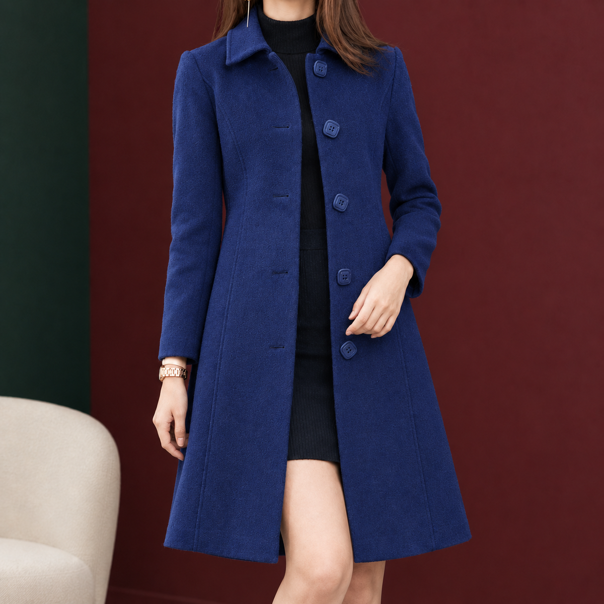 Ludovica-Jade A-Line Coat