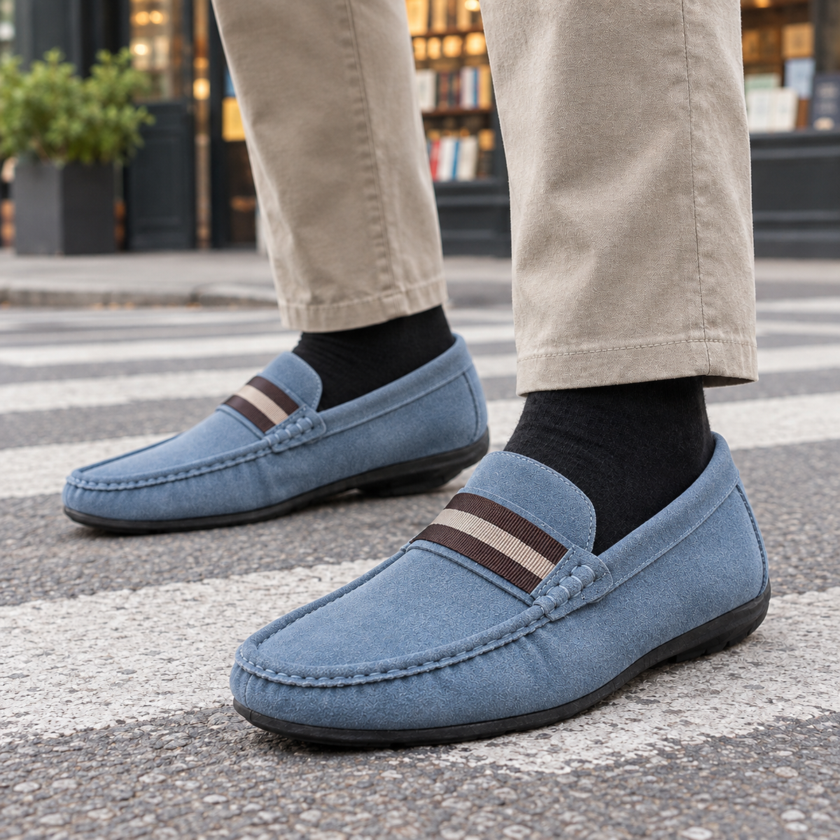 Bruni Striped Loafers
