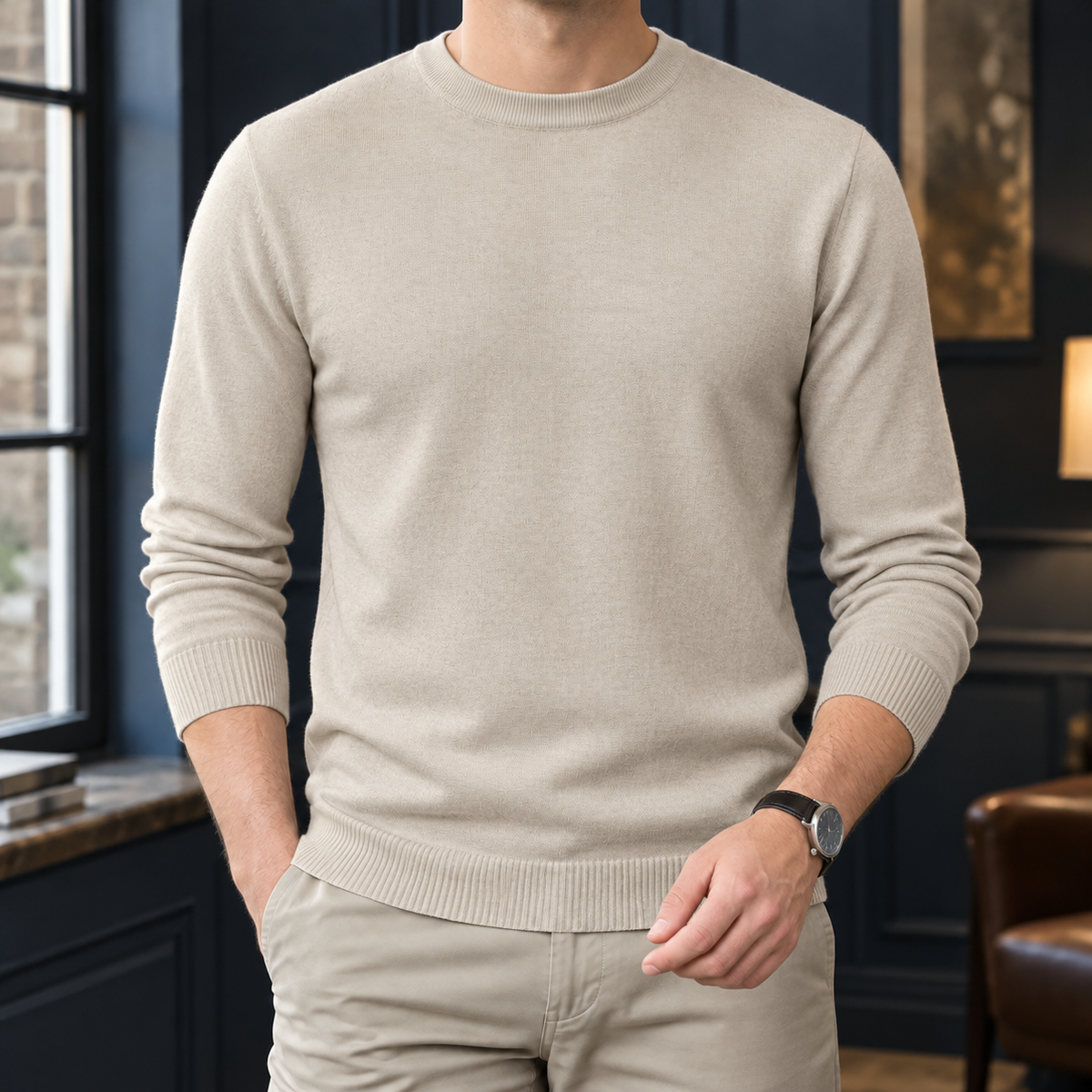 Olivier-Miles Round Neck Sweater