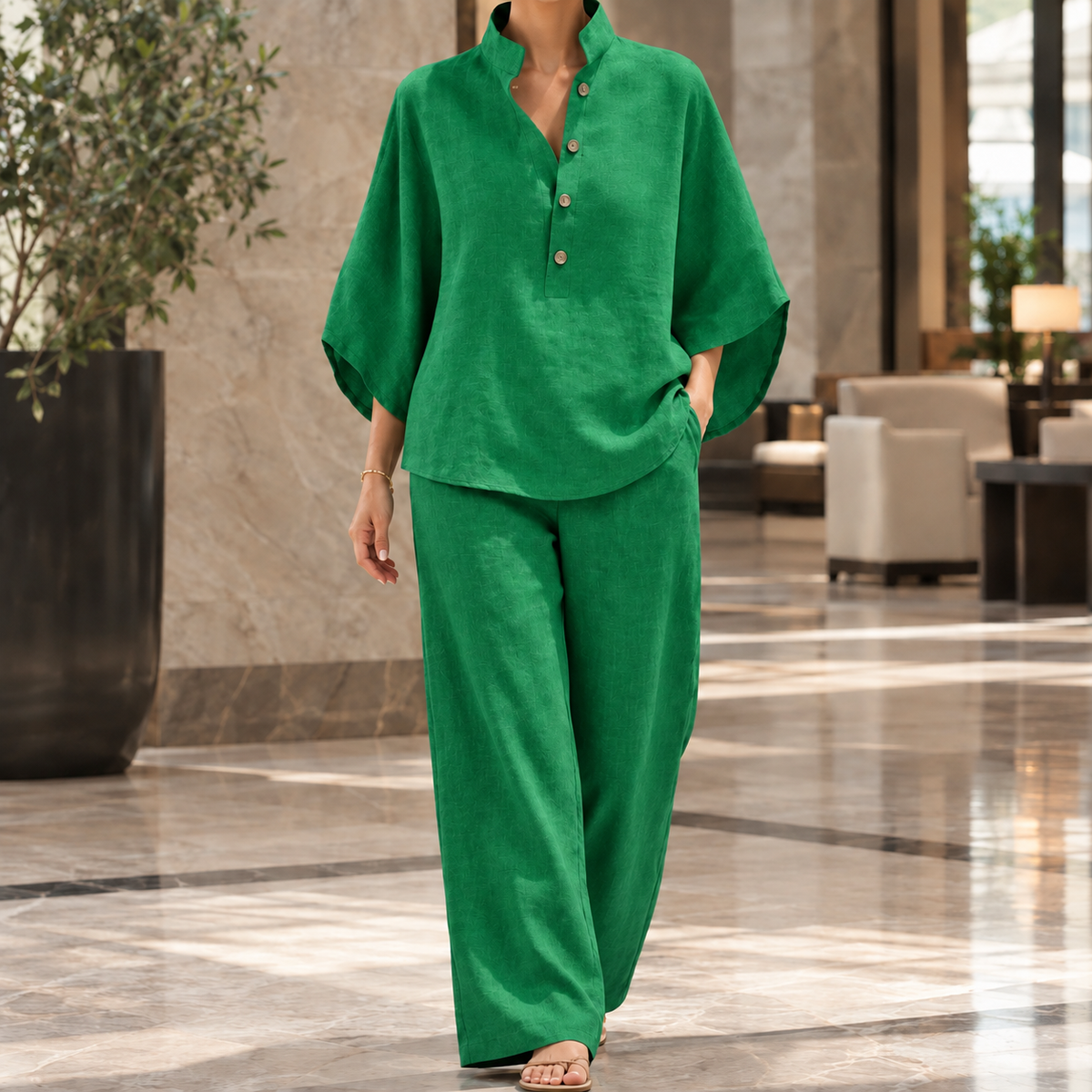 Lillian Stand Collar Set