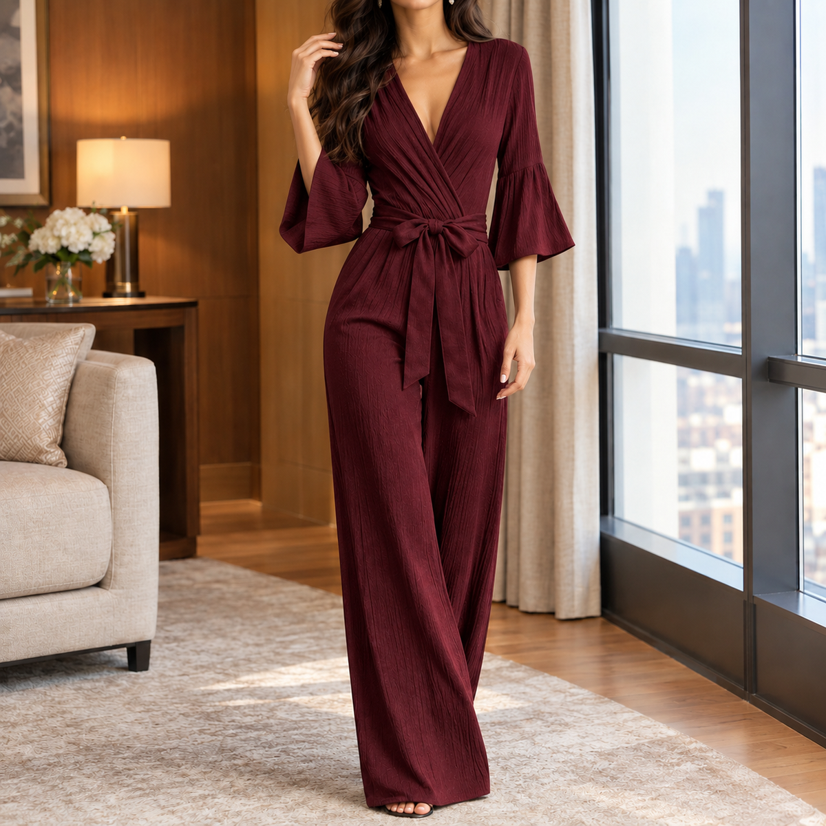 Leontine Wide Leg Jumpsuit