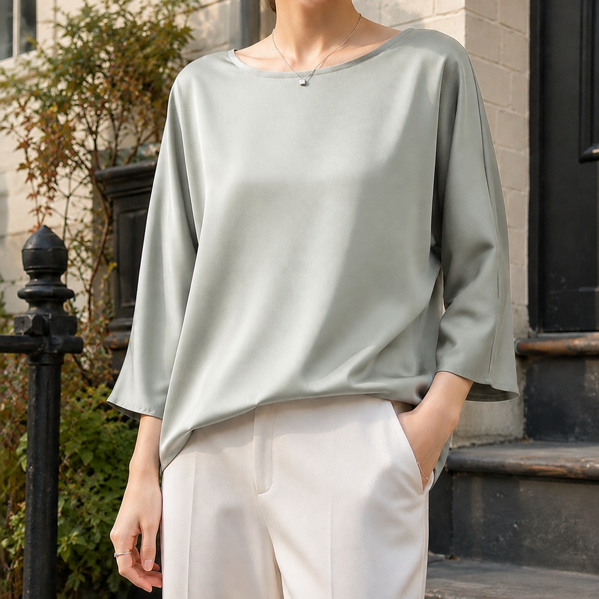 Adelia Relaxed Silk Top