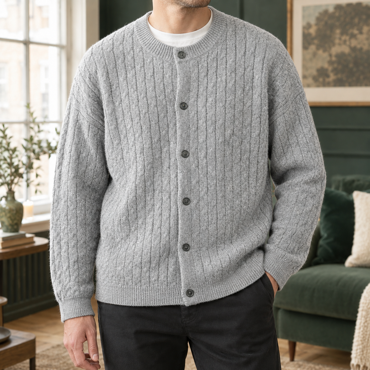 Adam-Reid Cable Cardigan