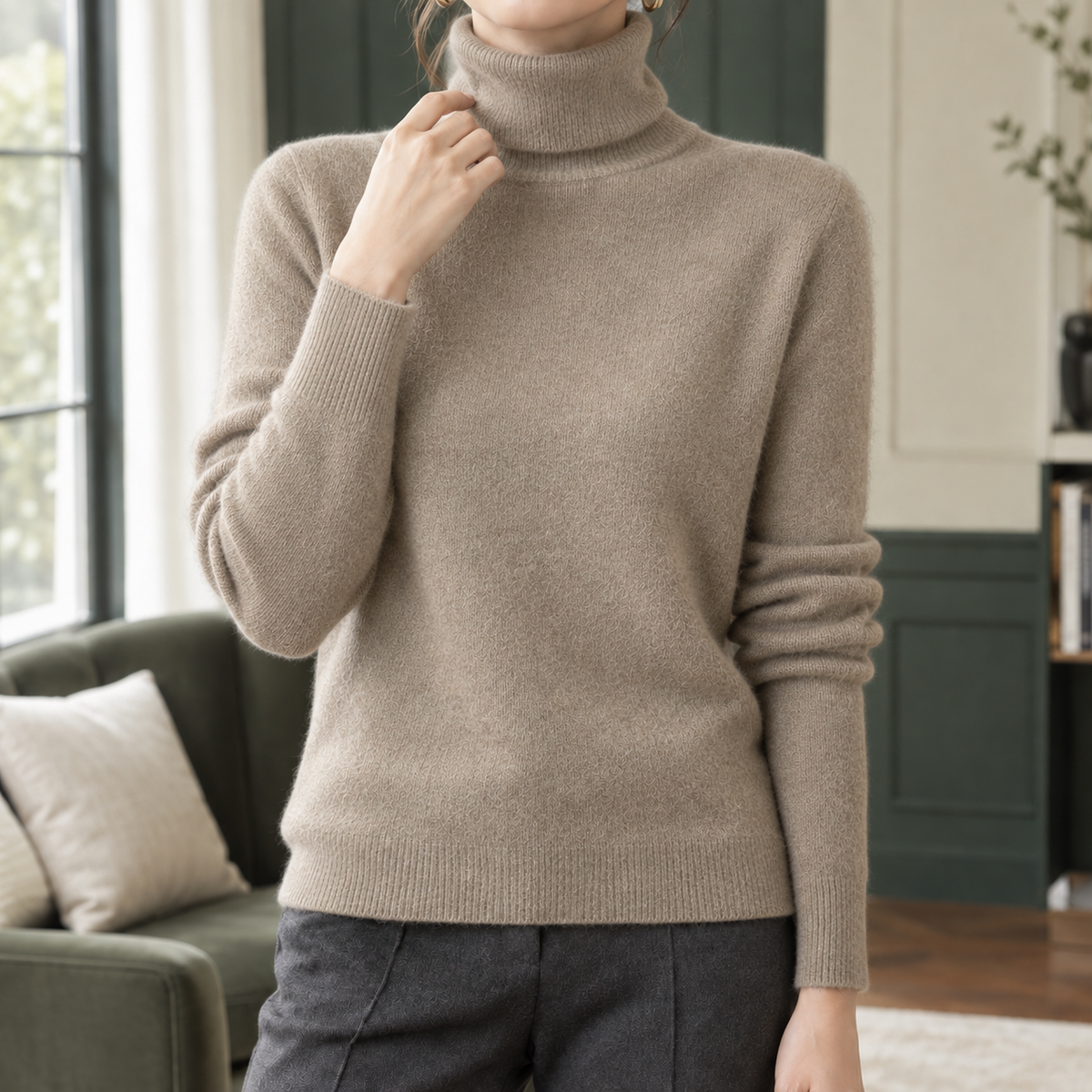 Alma-Lane Turtleneck Sweater