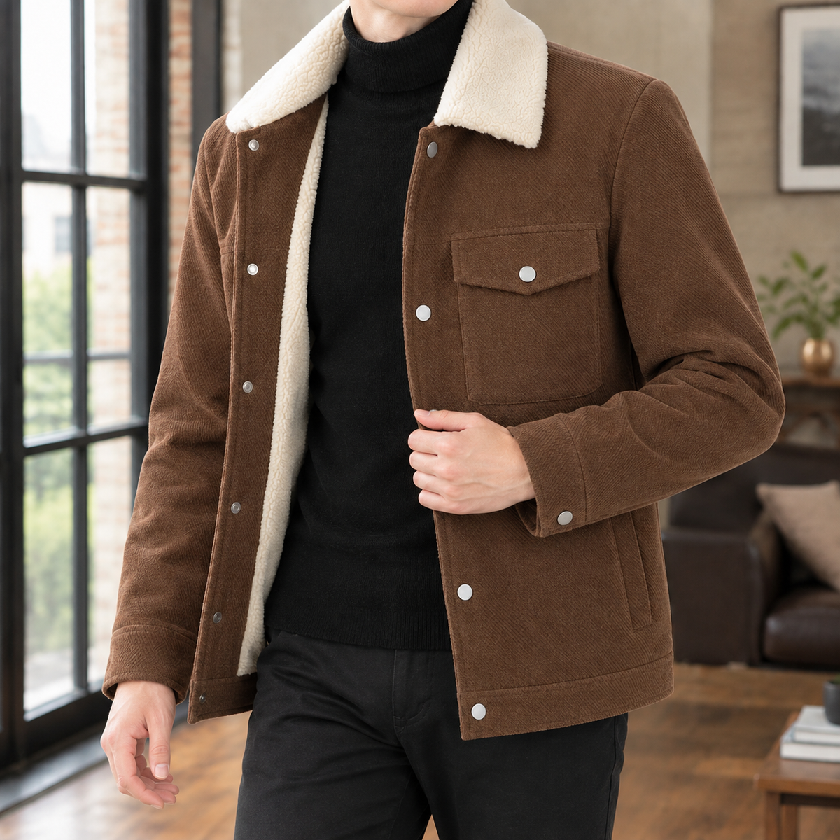 Lambert Fleece Collar Jacket