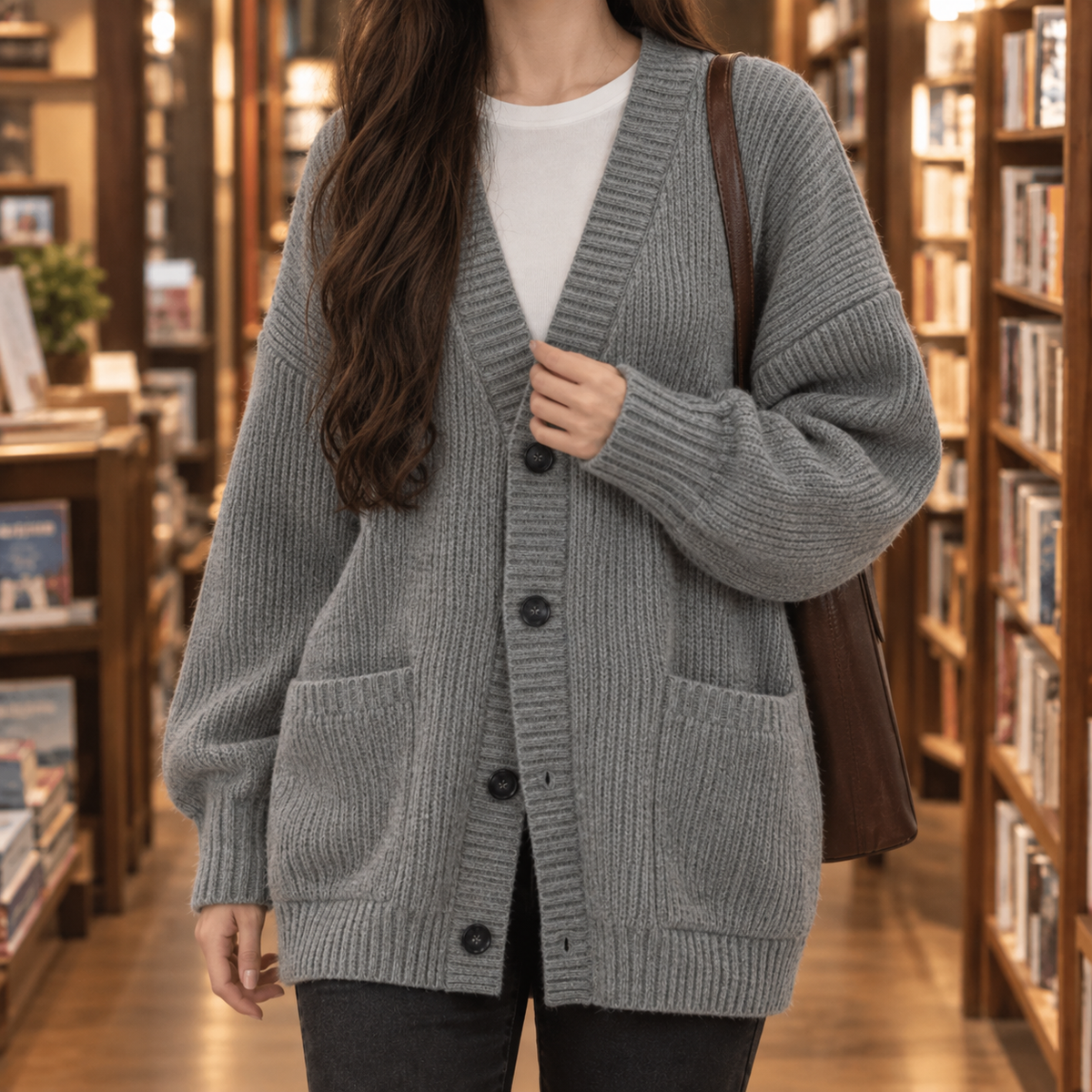 Clemence Ribbed Cardigan