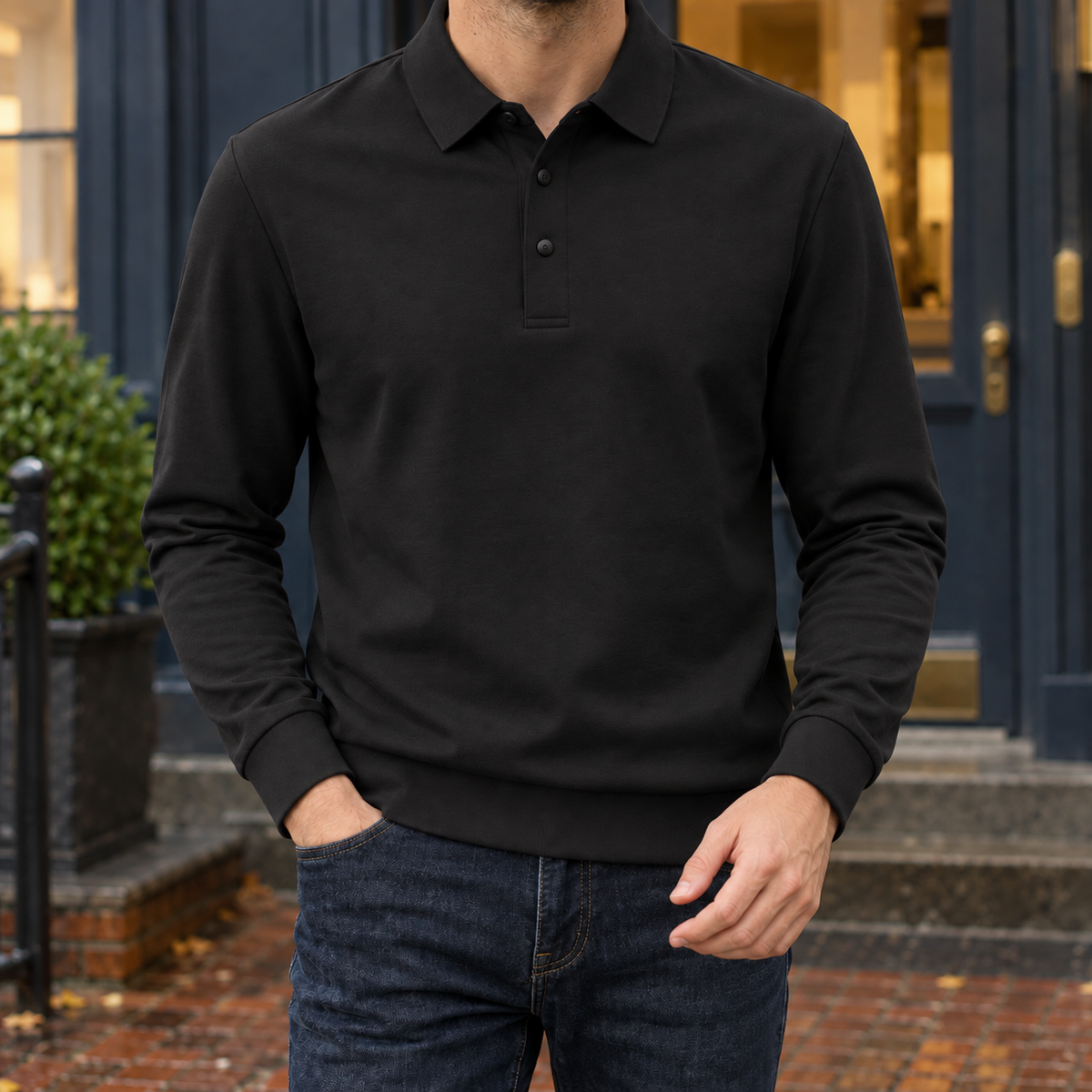 Soren-Dean Long Sleeve Polo