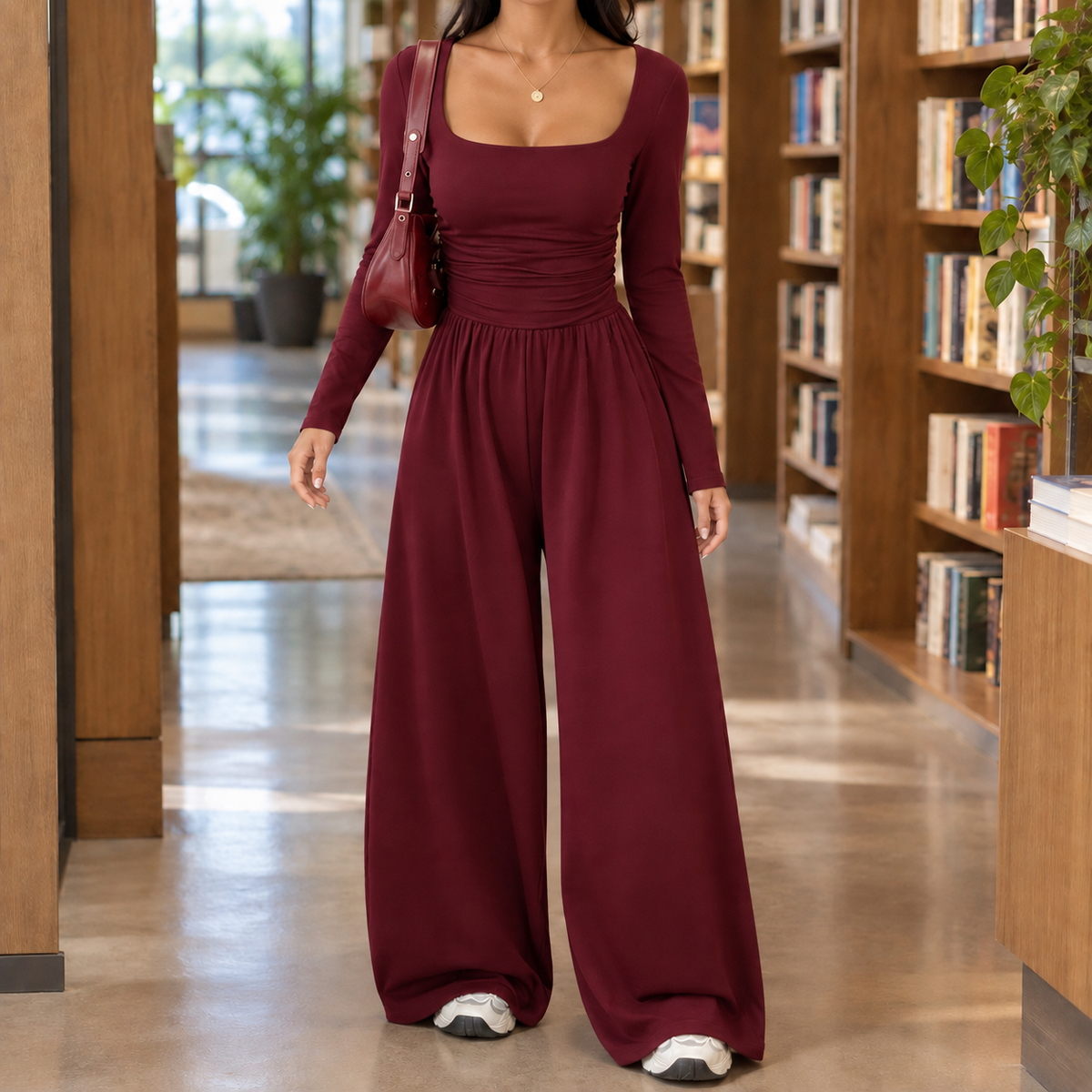 Mallory-Rose Ruched Jumpsuit