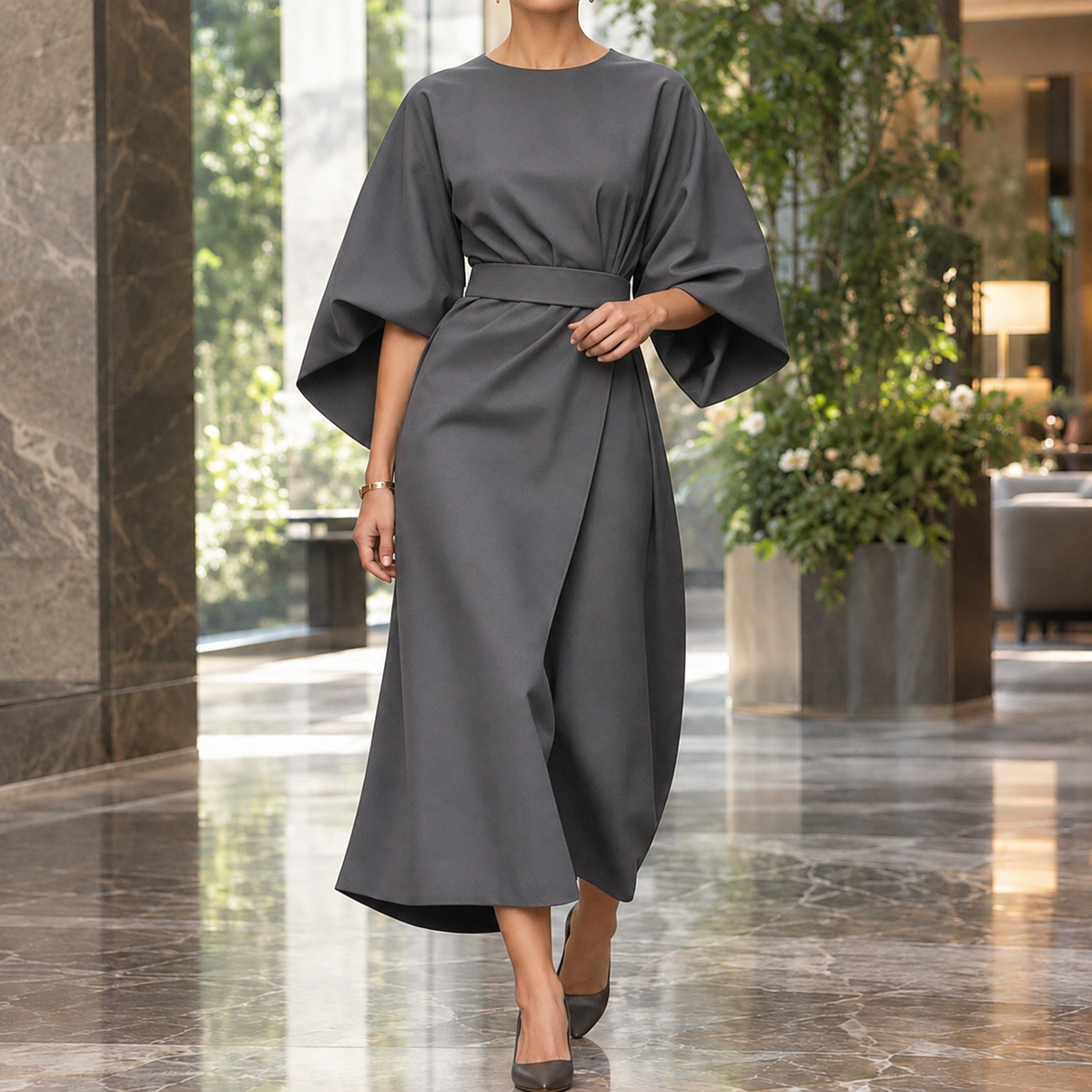 Kelsey-Rae Batwing Wrap Dress