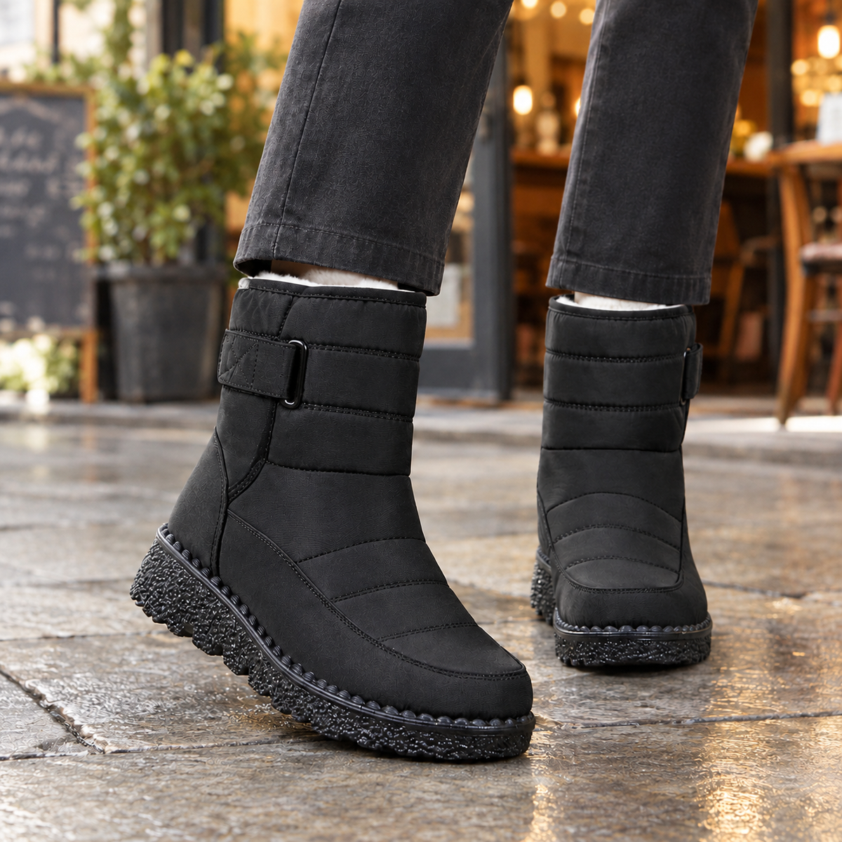 Abate Quilted Snow Boots