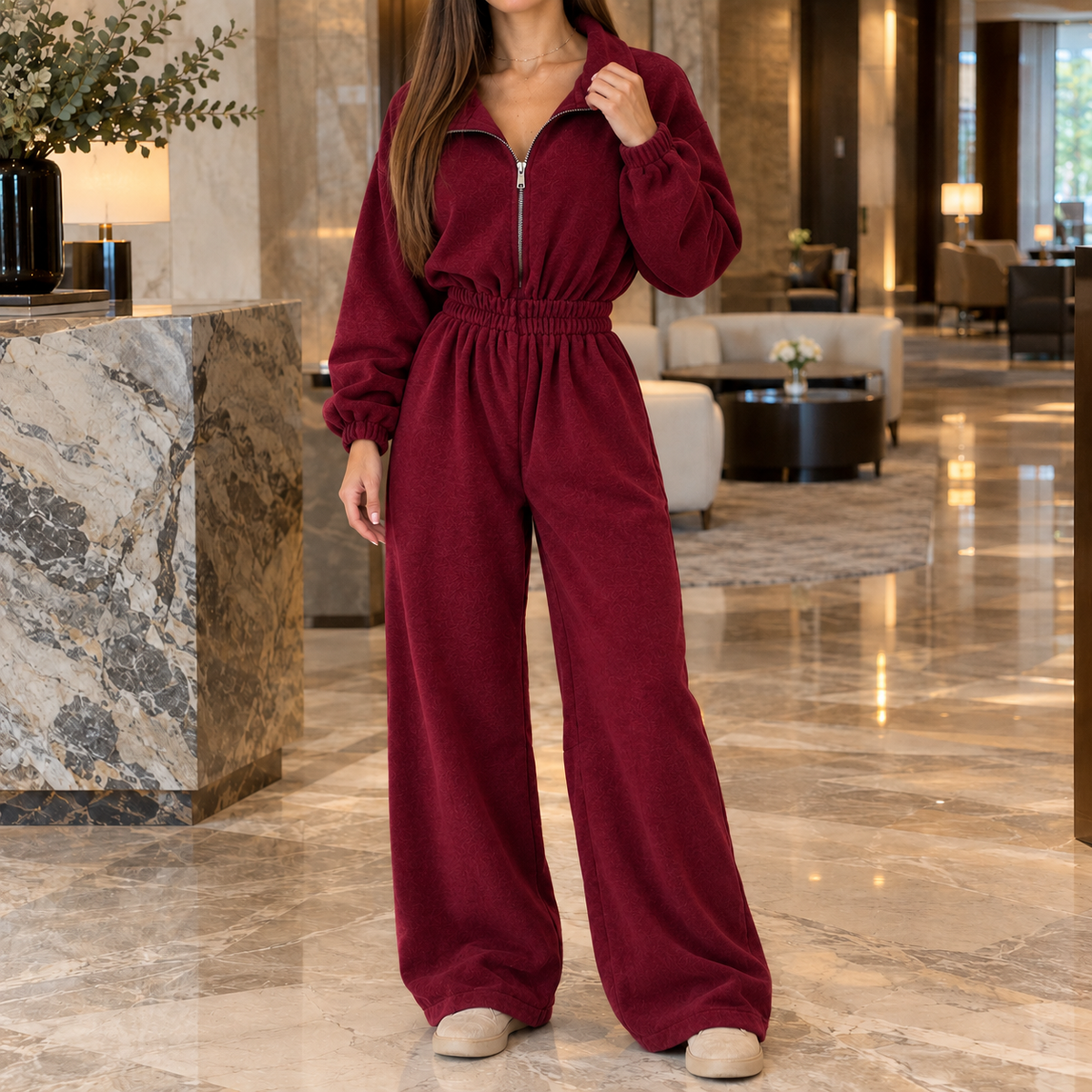 Vera-Claire Wide Leg Jumpsuit