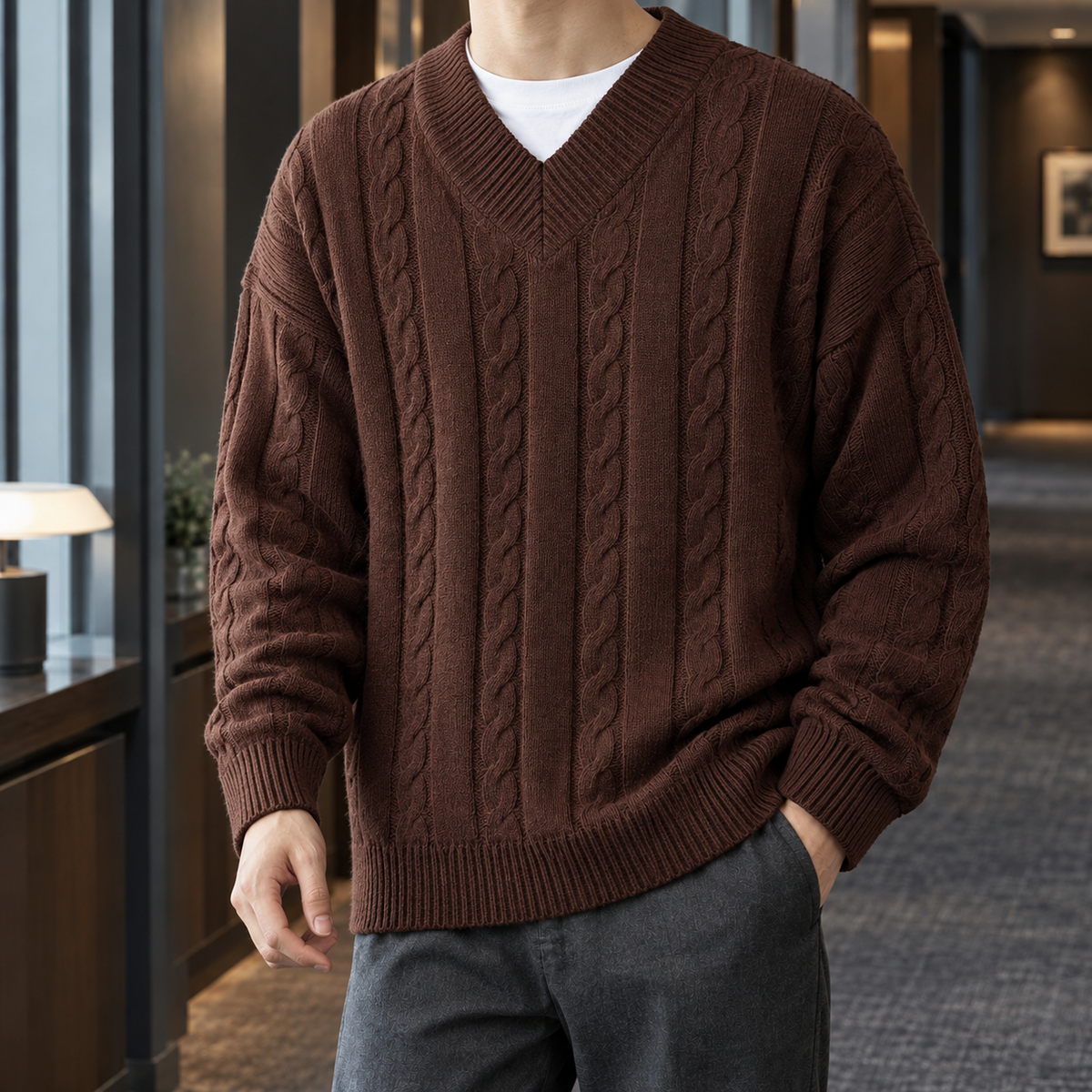 Jamie V Neck Sweater
